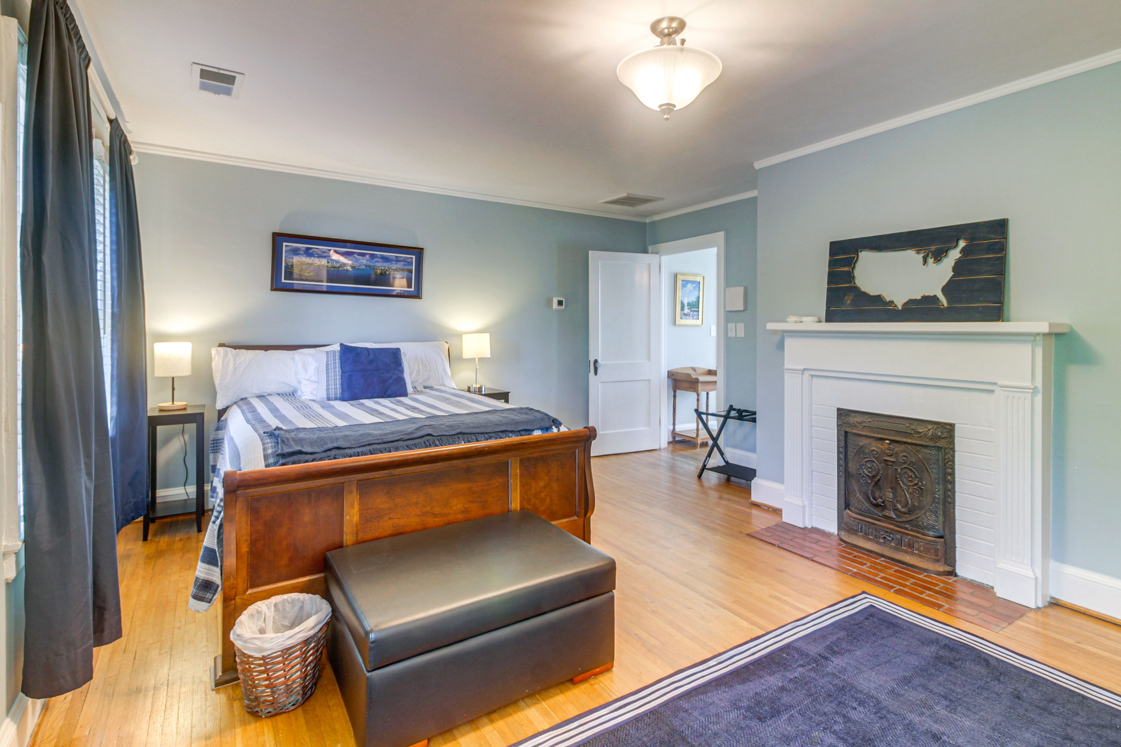 Bedroom 3 | Queen Bed | Twin Sleeper Ottoman | TV w/ Roku | 2nd Floor