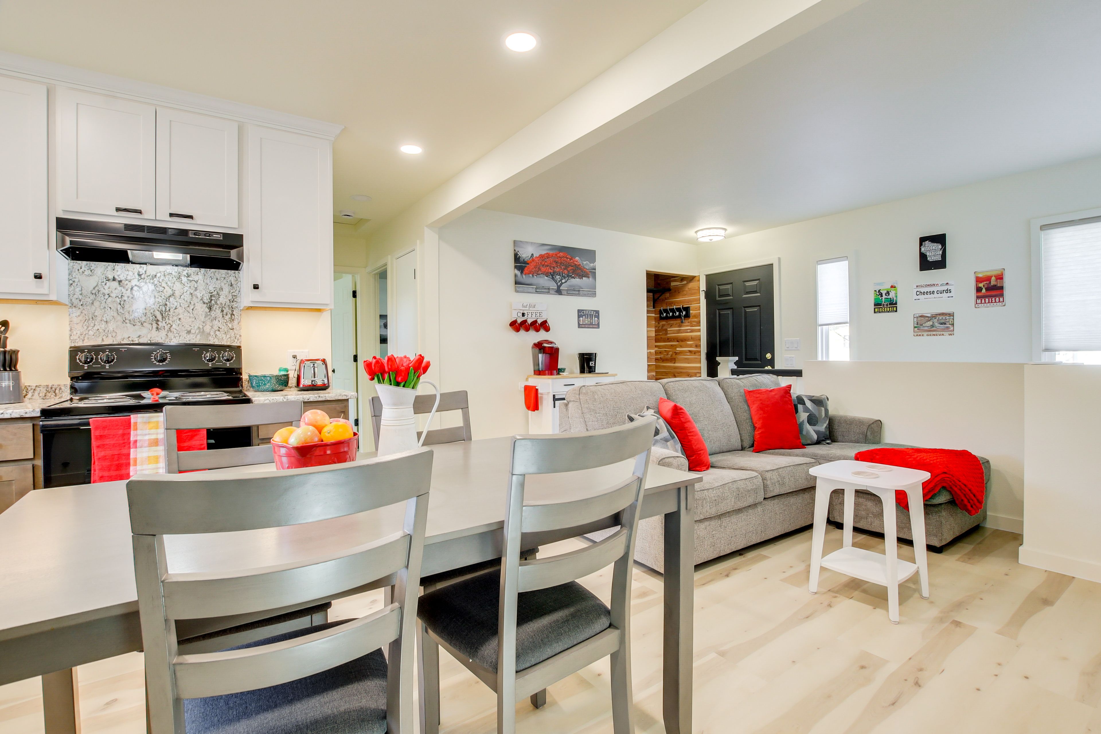 Manitowoc Vacation Rental | 2BR | 1.5BA | 3 Steps to Enter | 1,100 Sq Ft