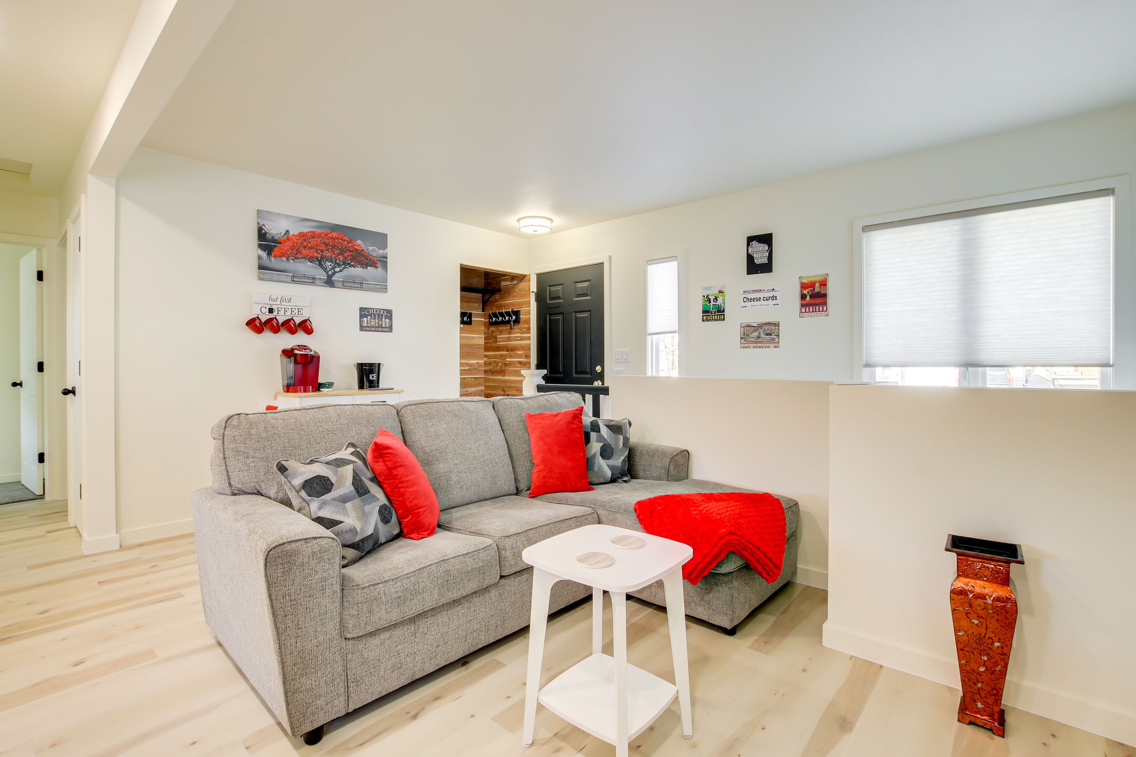 Living Room | Main Level | Smart TV | Central A/C & Heating | Electric Fireplace