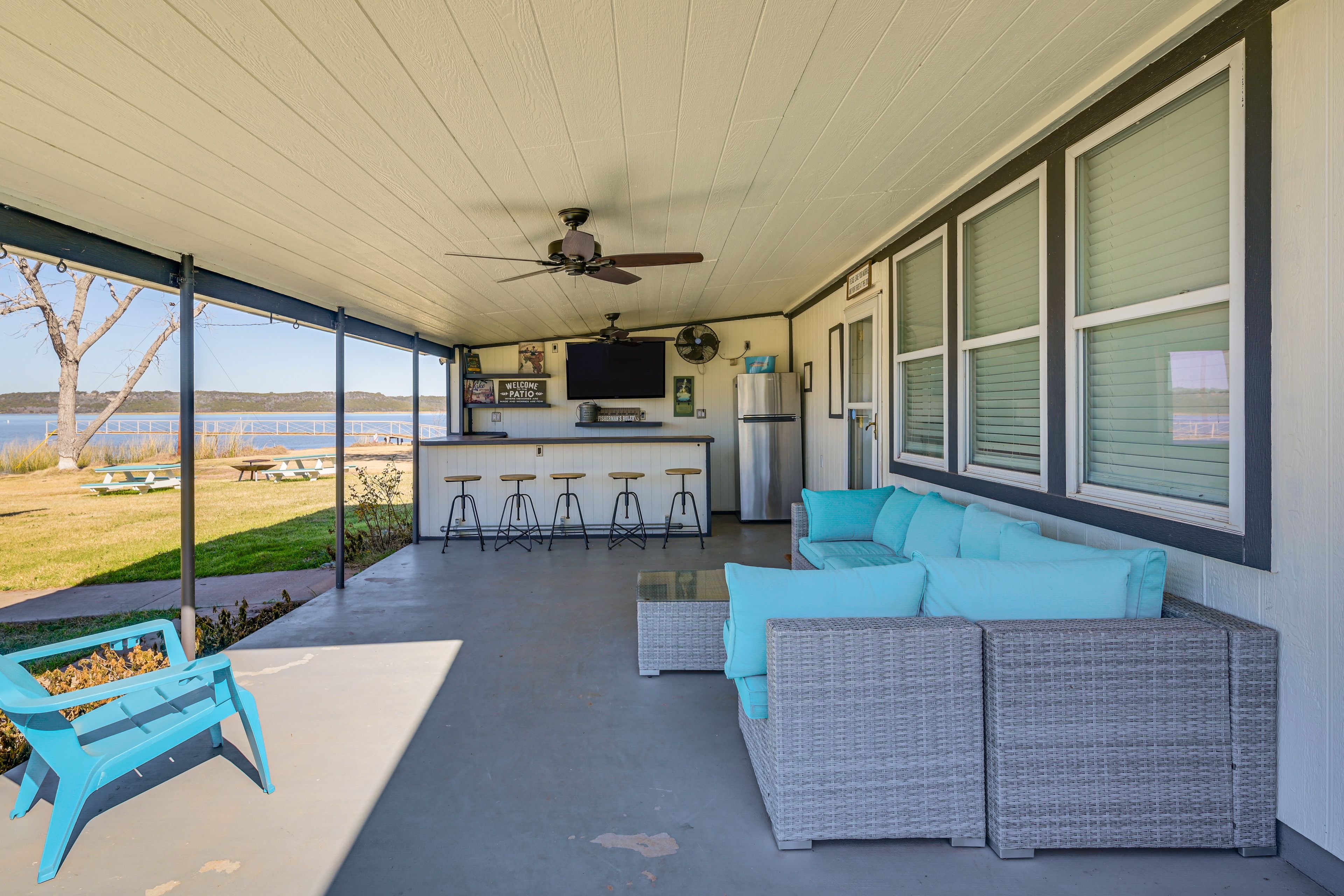 Graford Vacation Rental | 3BR | 1.5BA | 1,496 Sq Ft | Step-Free Access