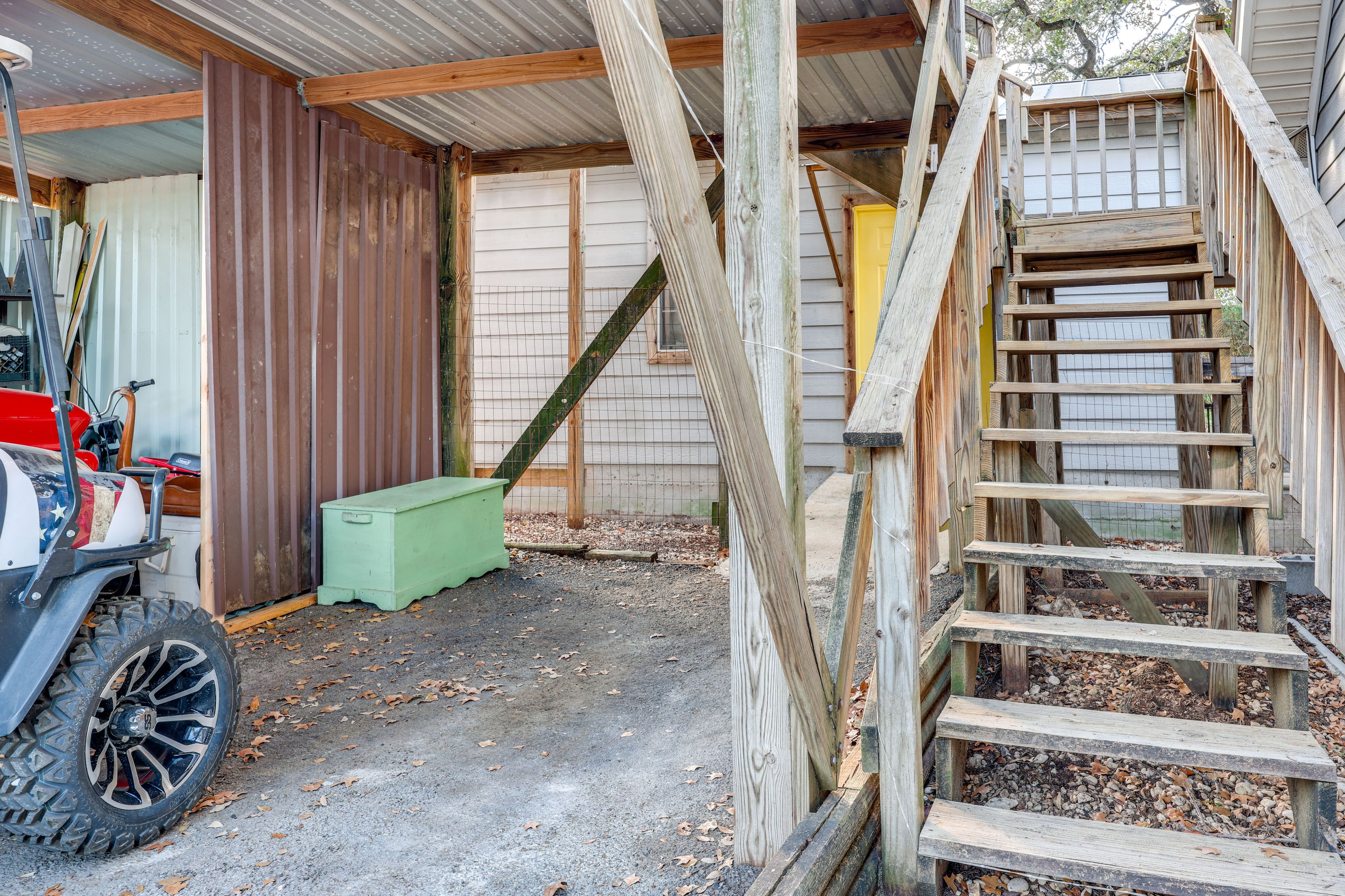 Stairs to Rooftop Deck
