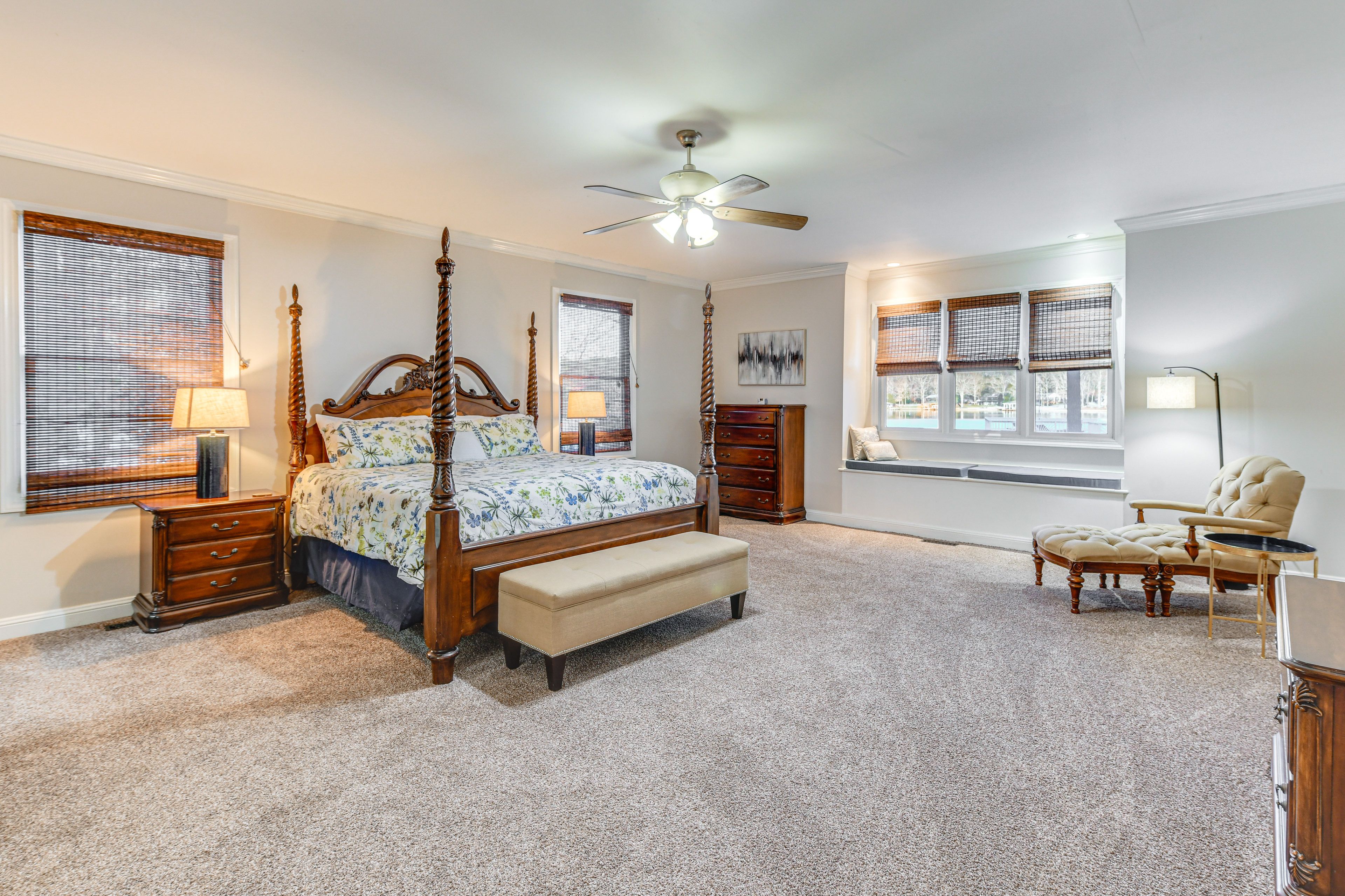 Bedroom 1 | King Bed | Lake Views | 1st Floor