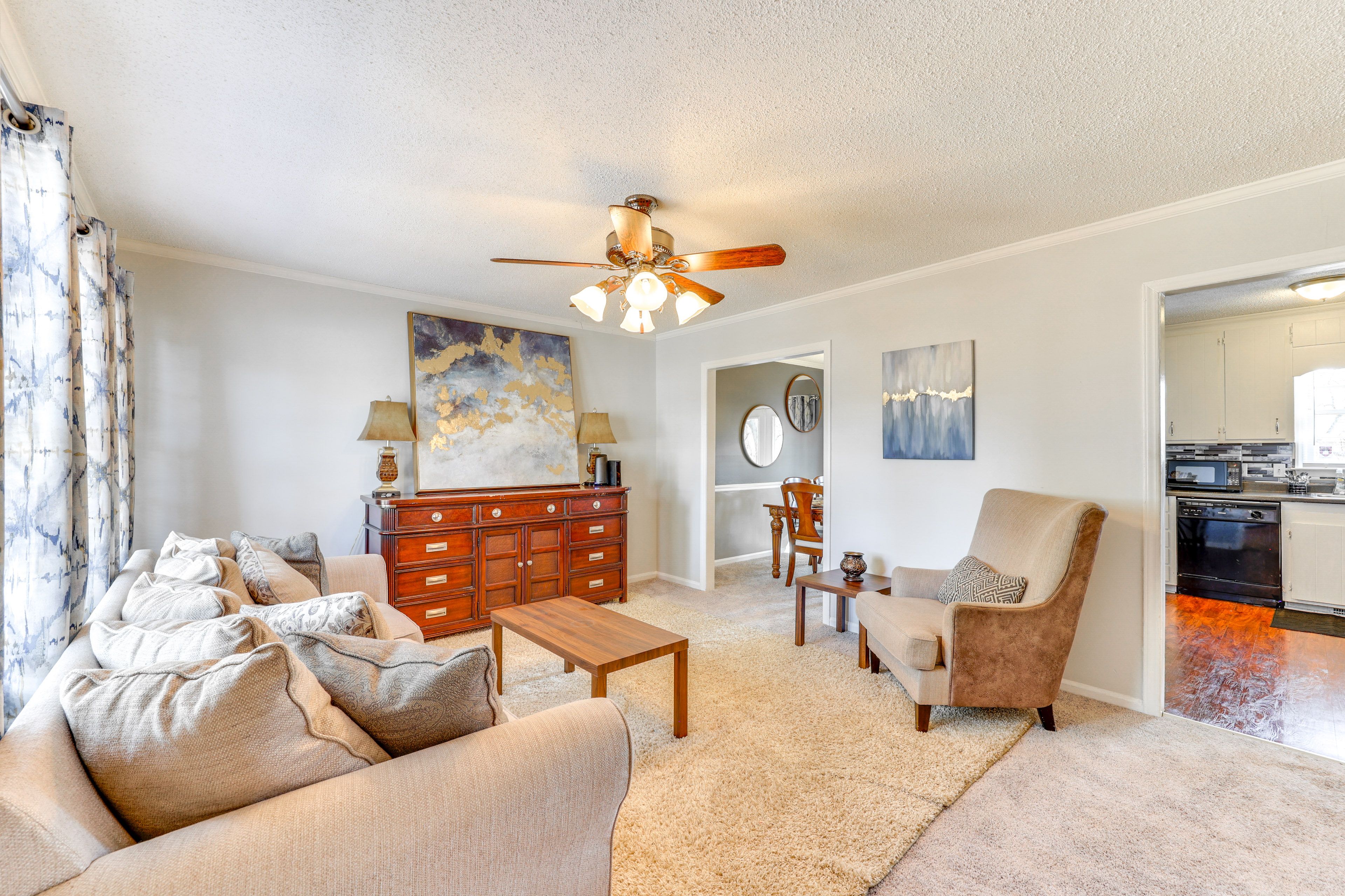 Living Room | 1st Floor | Central Heating & A/C