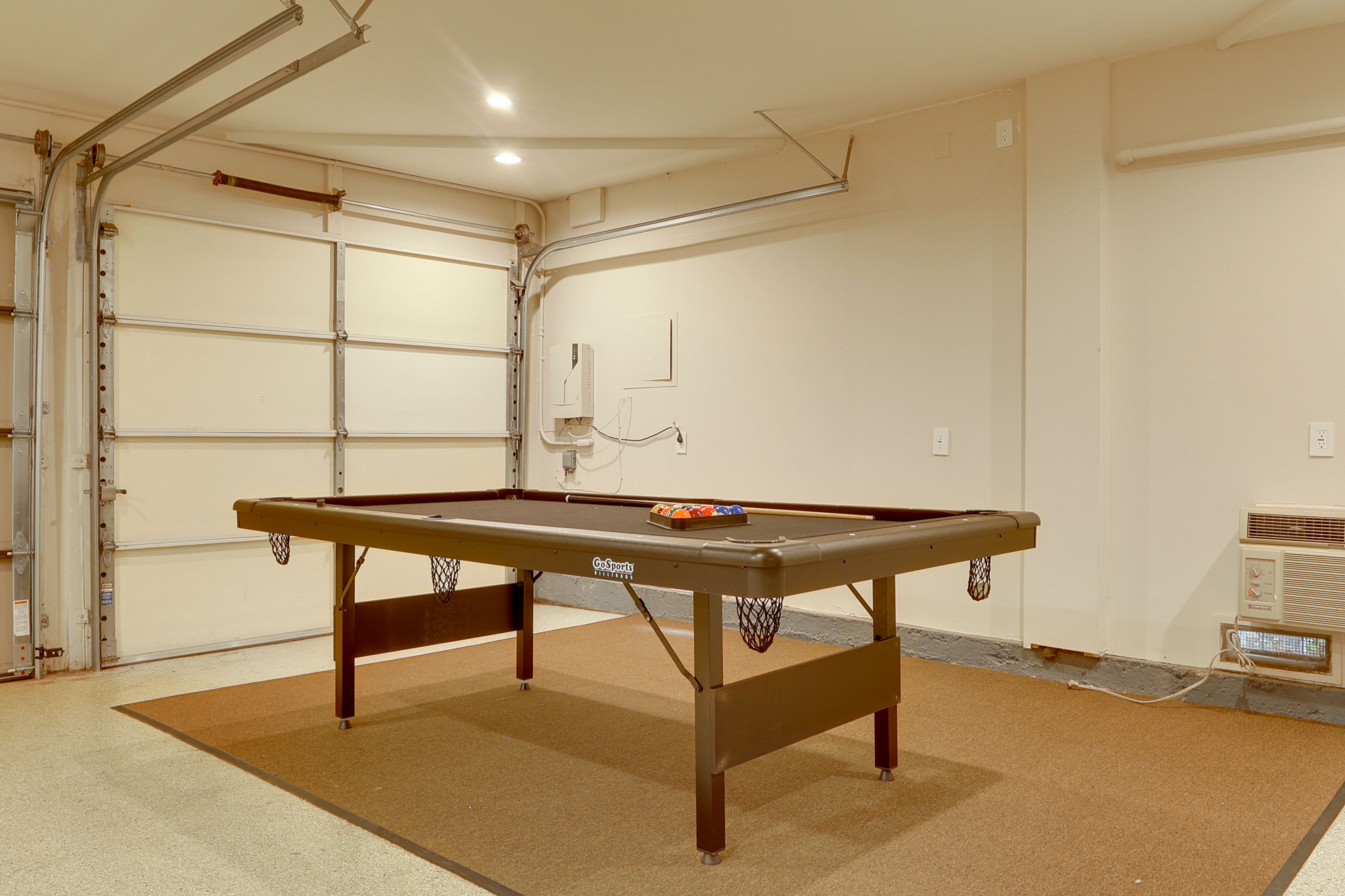 Garage | 1st Floor | Pool Table | In-Unit Laundry