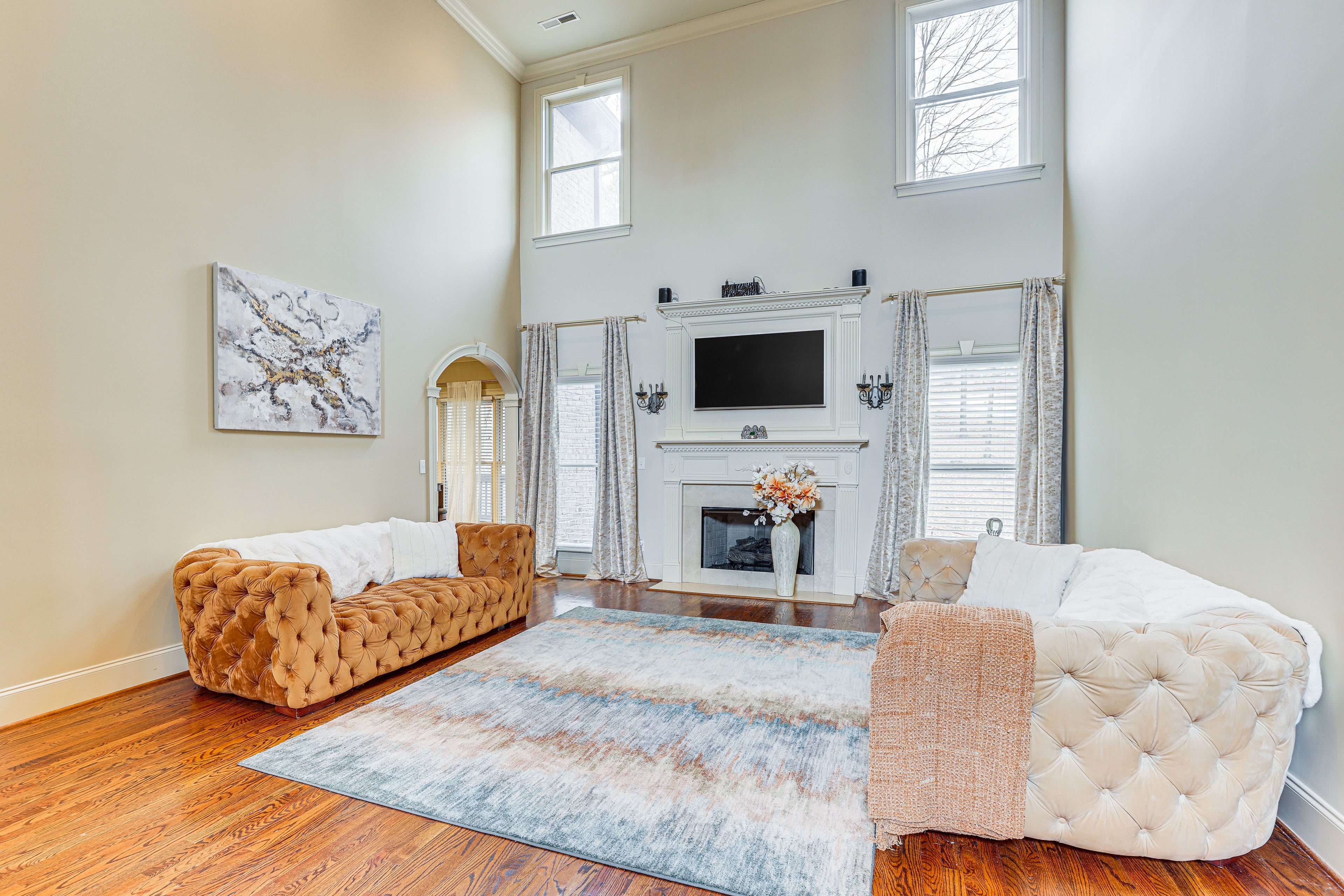Living Room | Main Level | Smart TV | Fireplace
