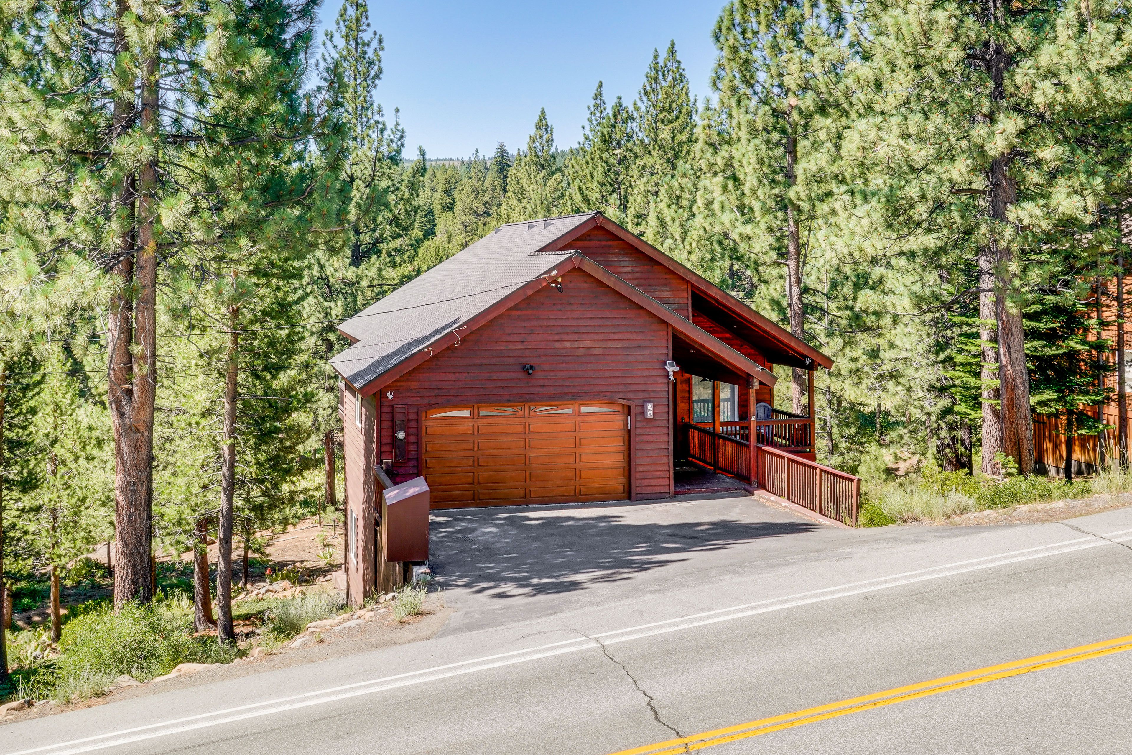 Cabin Exterior | 2-Story Property | Creek Access On-Site