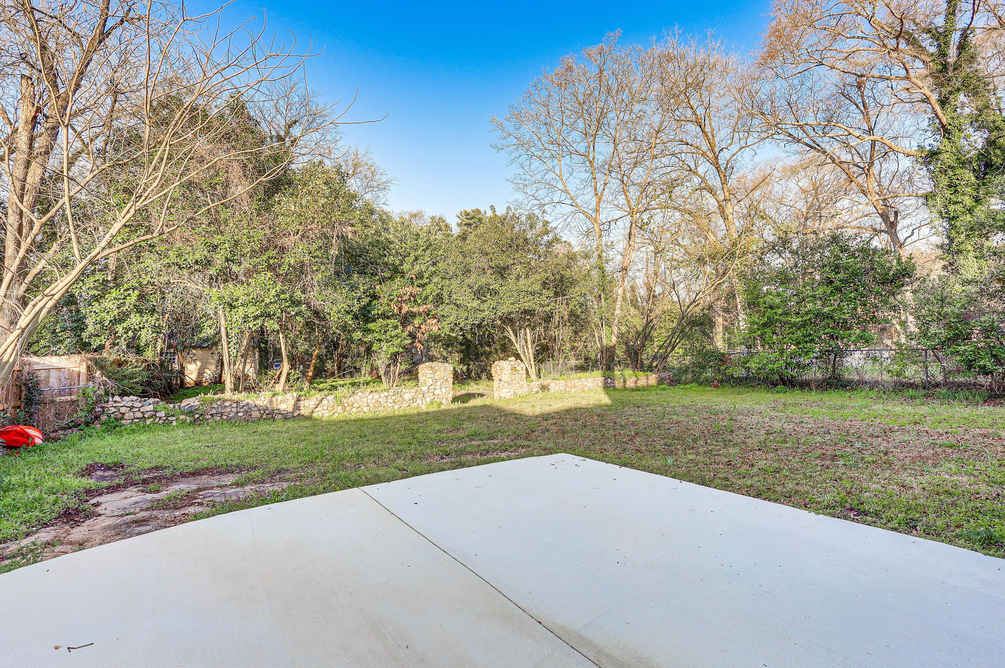 Patio | Partially Fenced Backyard