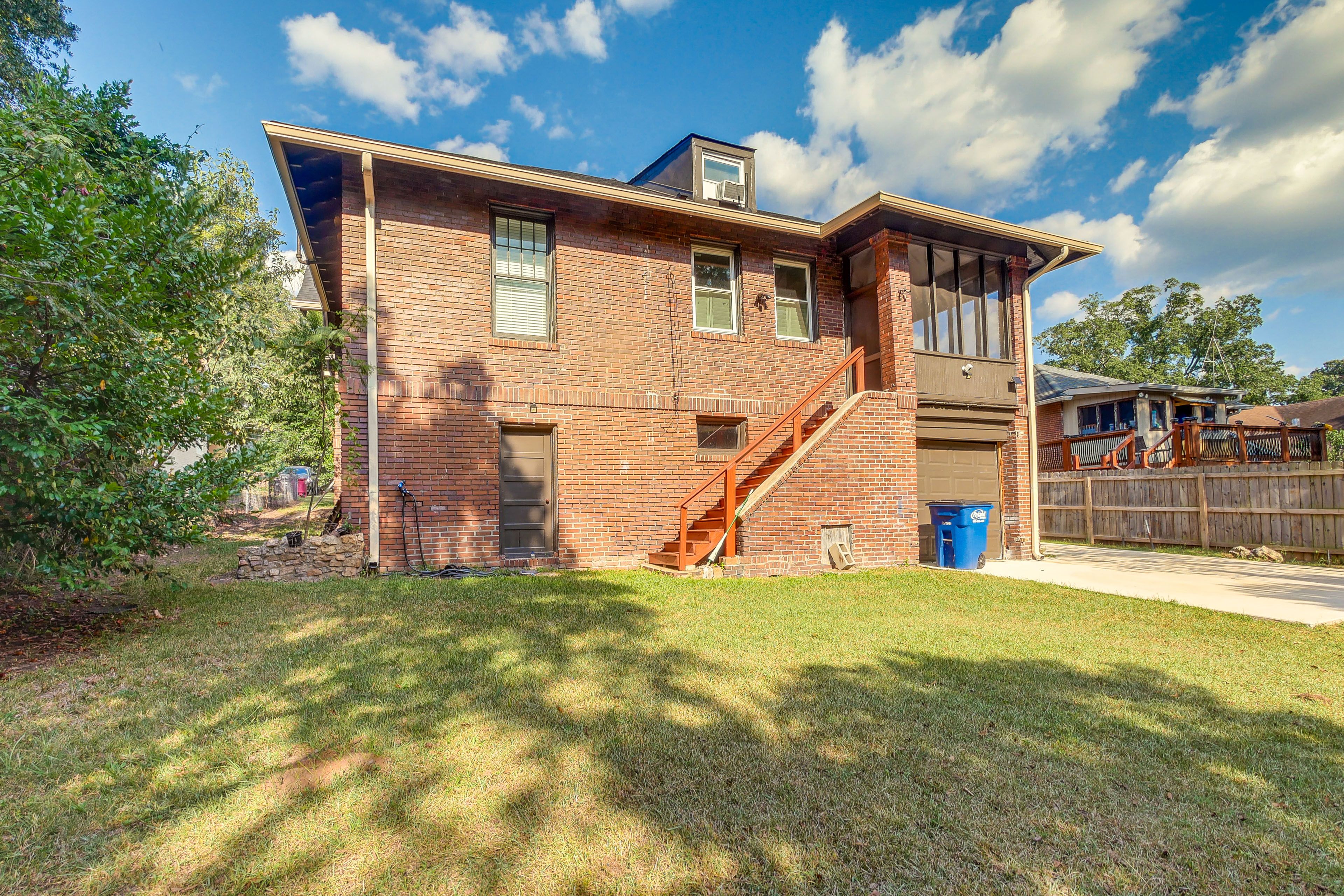 Partially Fenced Backyard