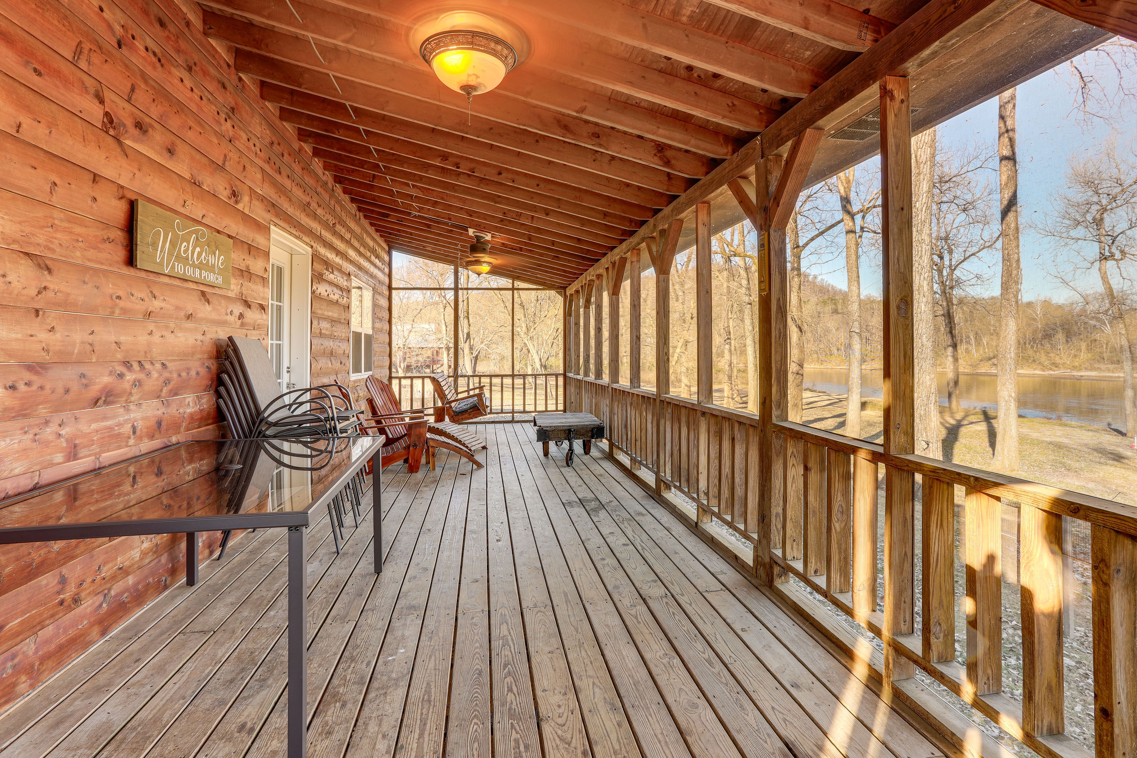 Screened Porch | 2-Story Cabin | River Views