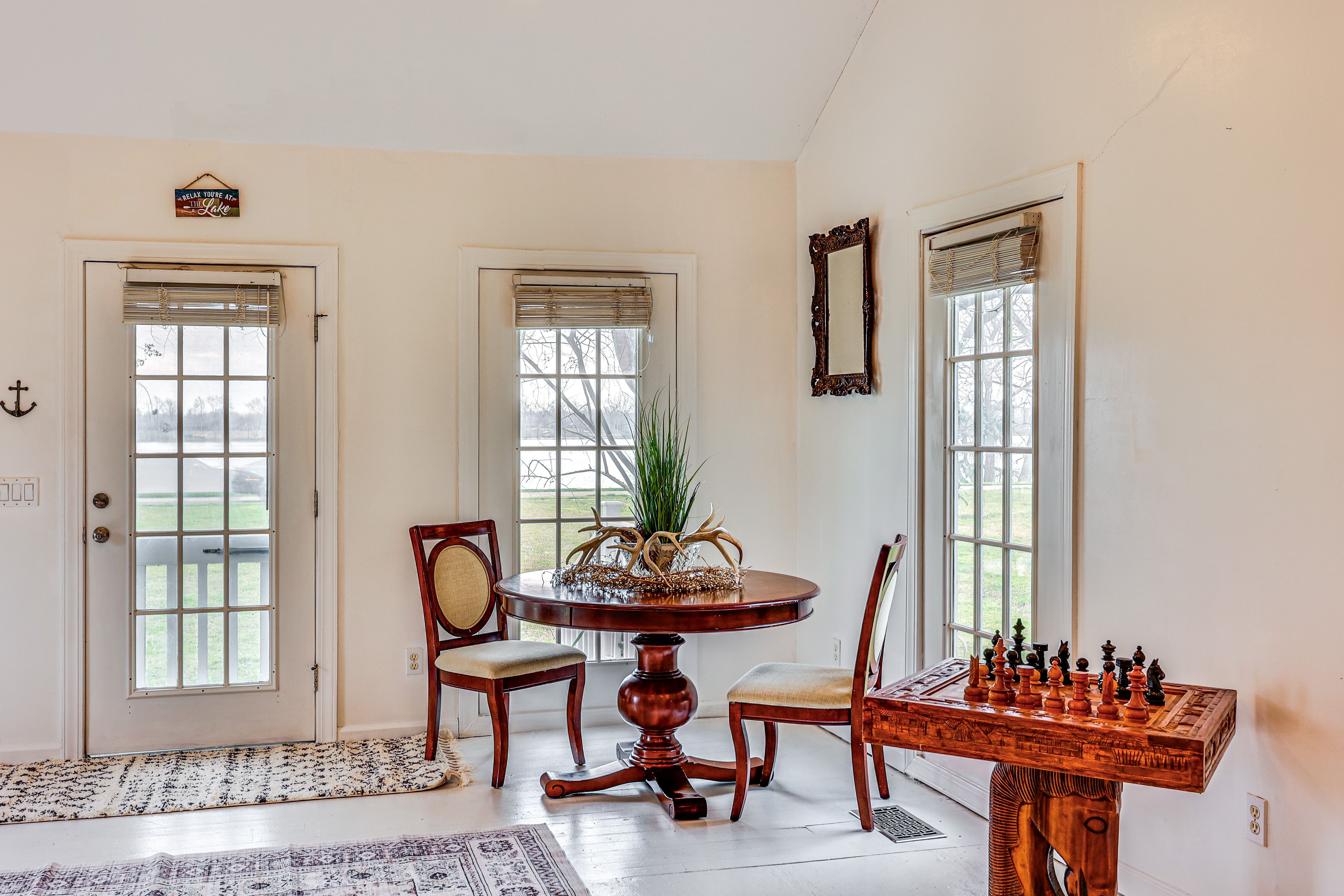 Dining Area | Dishware/Flatware | Electric Fireplace