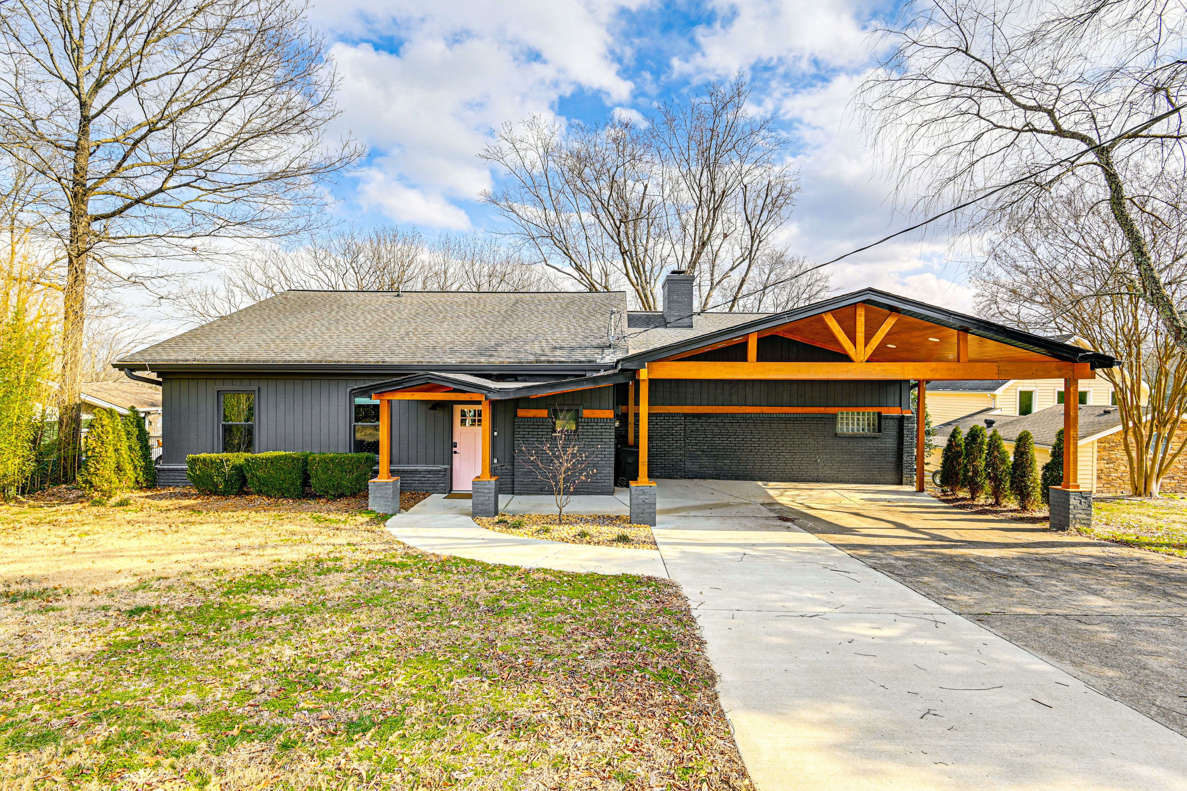 Property Exterior | Single-Story Home | RV/Trailer Parking Allowed On-Site