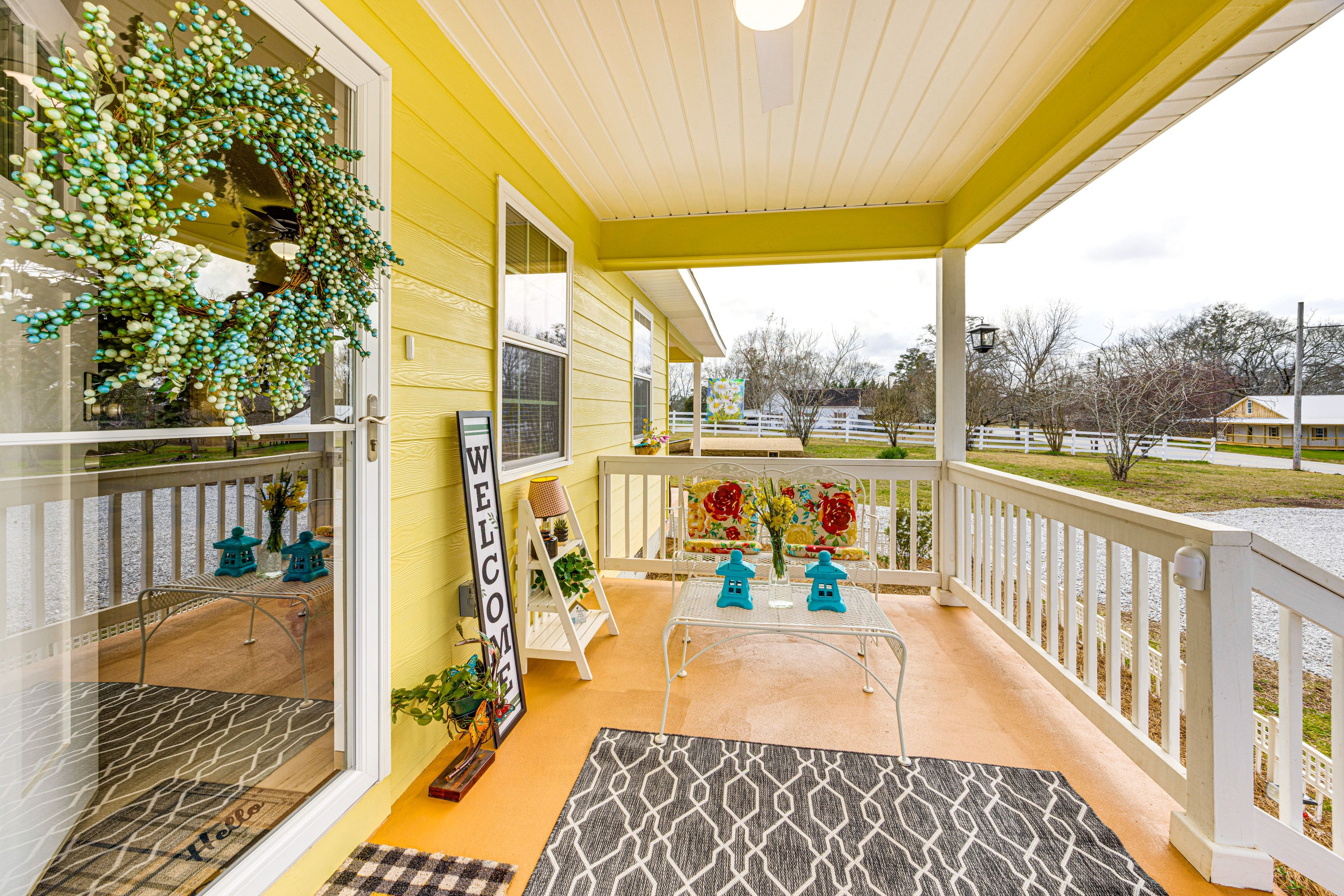 Front Porch | 2-Acre Property