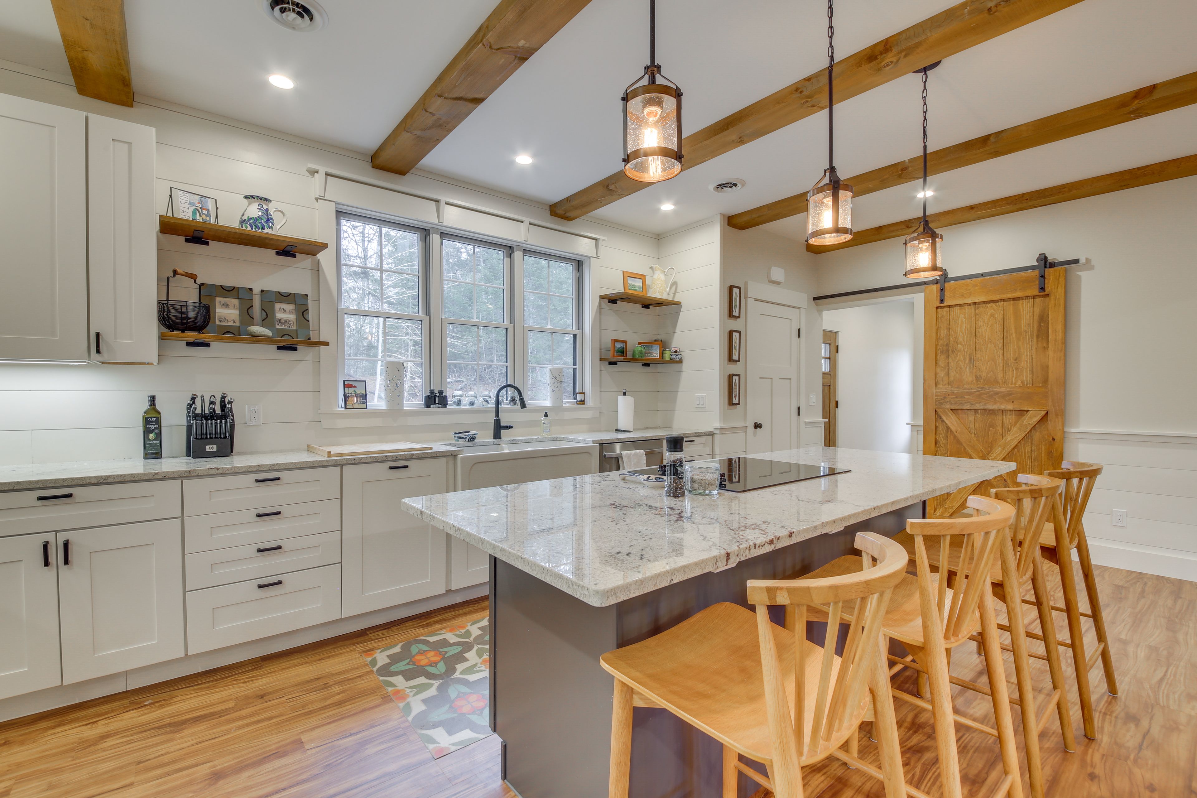 Kitchen | Bar Seating | Drip Coffee Maker | Toaster | Cooking Basics