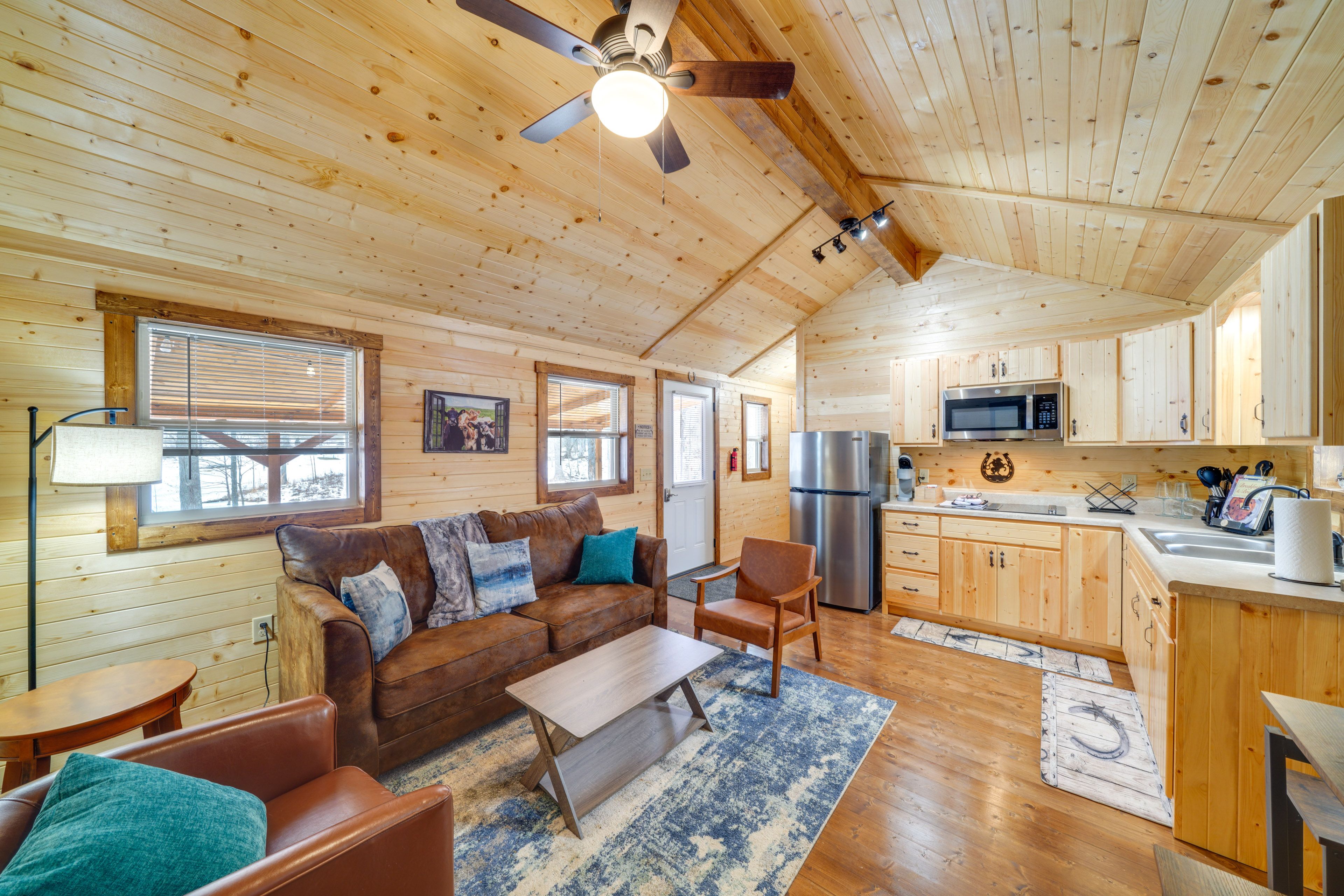 Living Room | Full Sleeper Sofa | Smart TV | 4-Person Dining Table