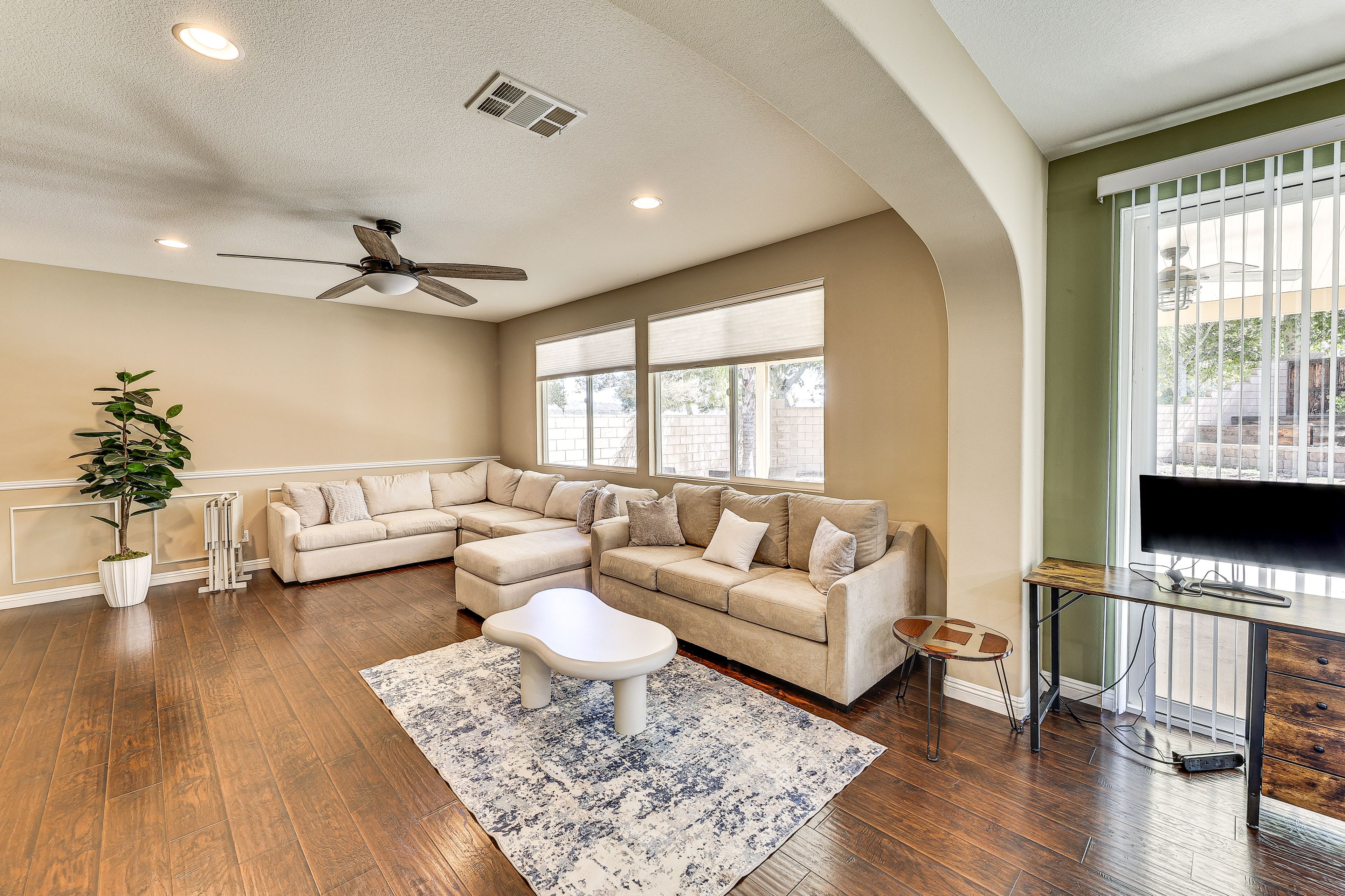 Living Room | 1st Floor | Central A/C & Heating | Flat-Screen TV