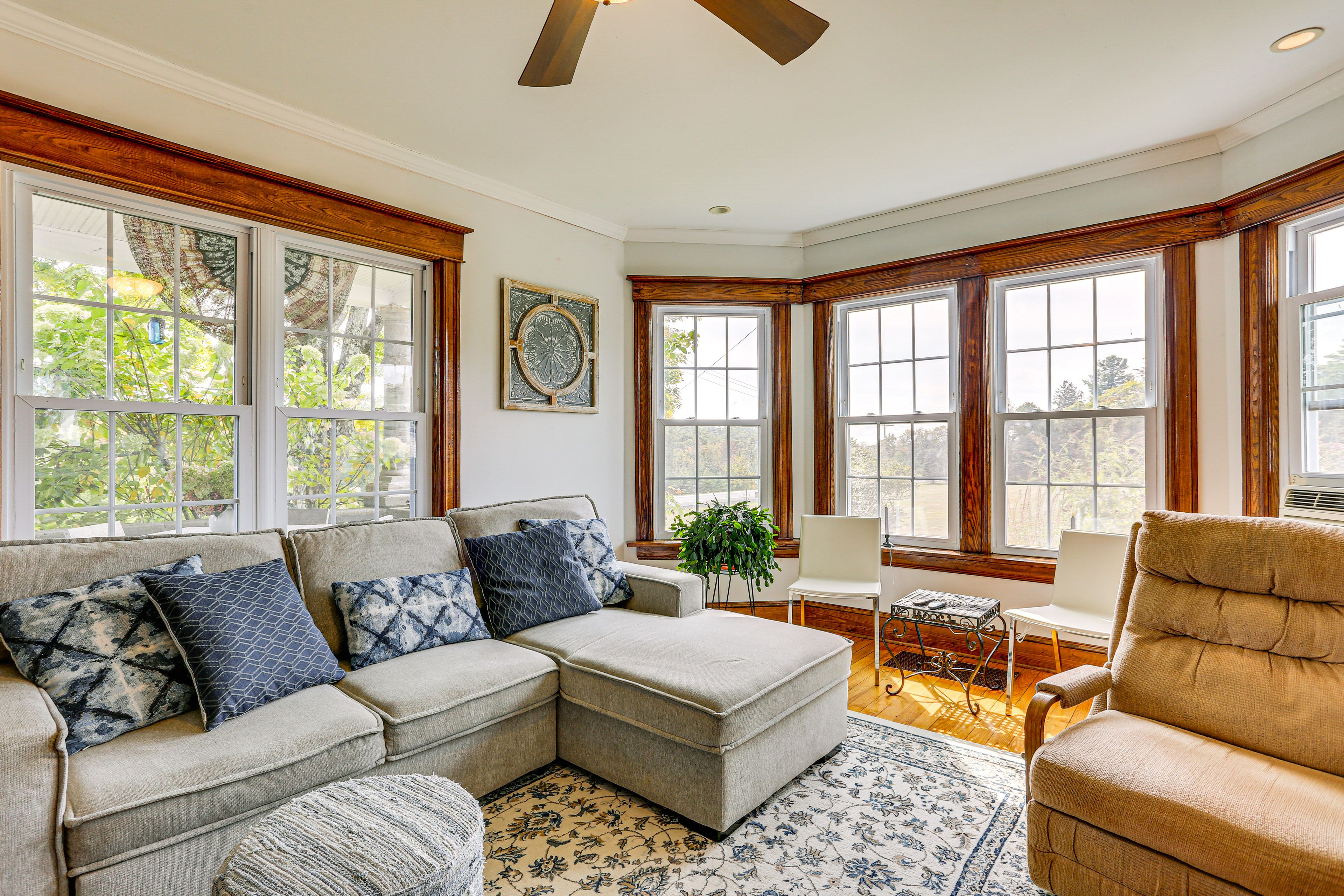 Family Room | Smart TV | Wood-Burning Fireplace | 1st Floor