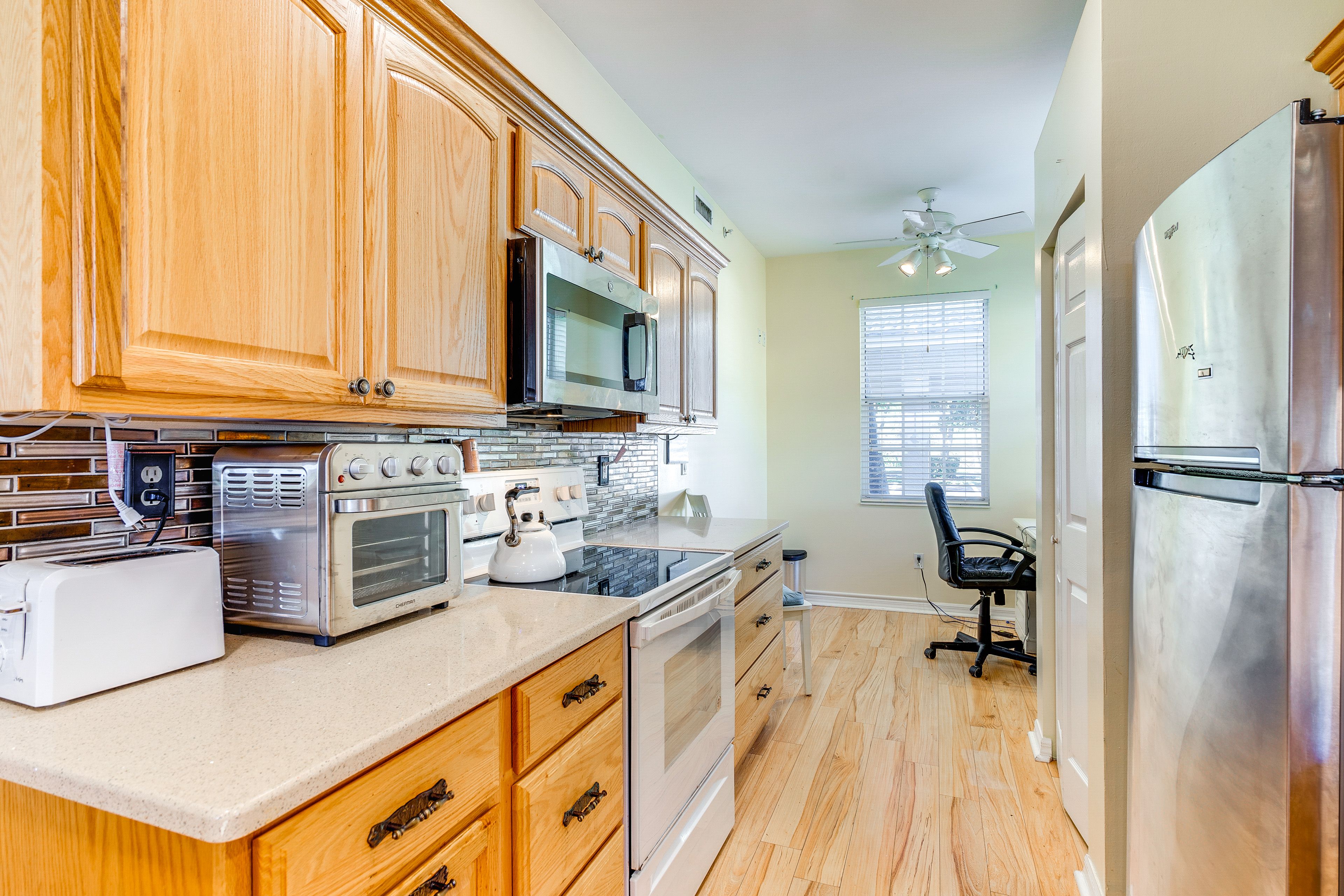 Kitchen | Central A/C & Heat | Dedicated Workspace