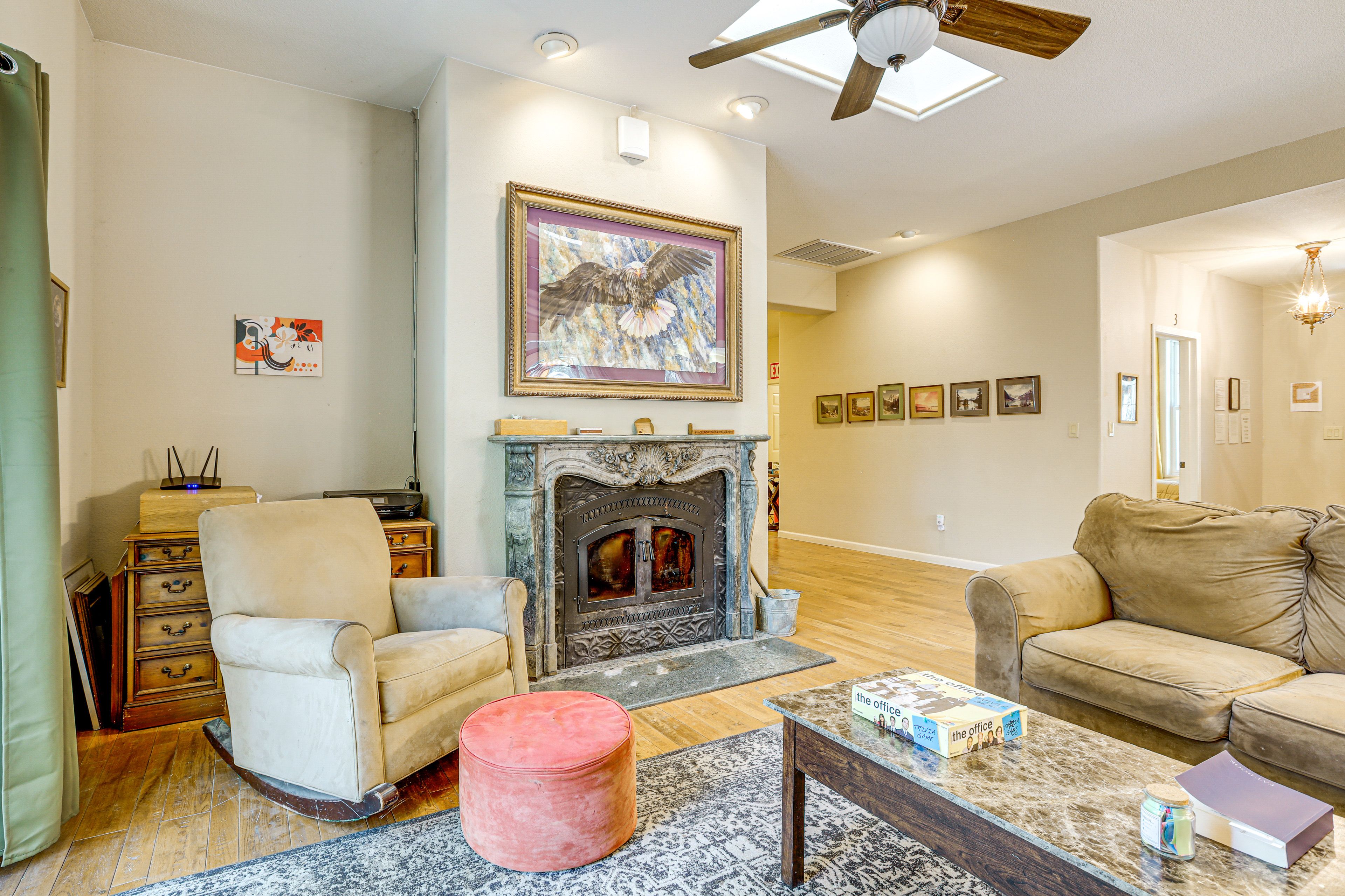 Living Room | Free WiFi | Central A/C | Single-Story Home