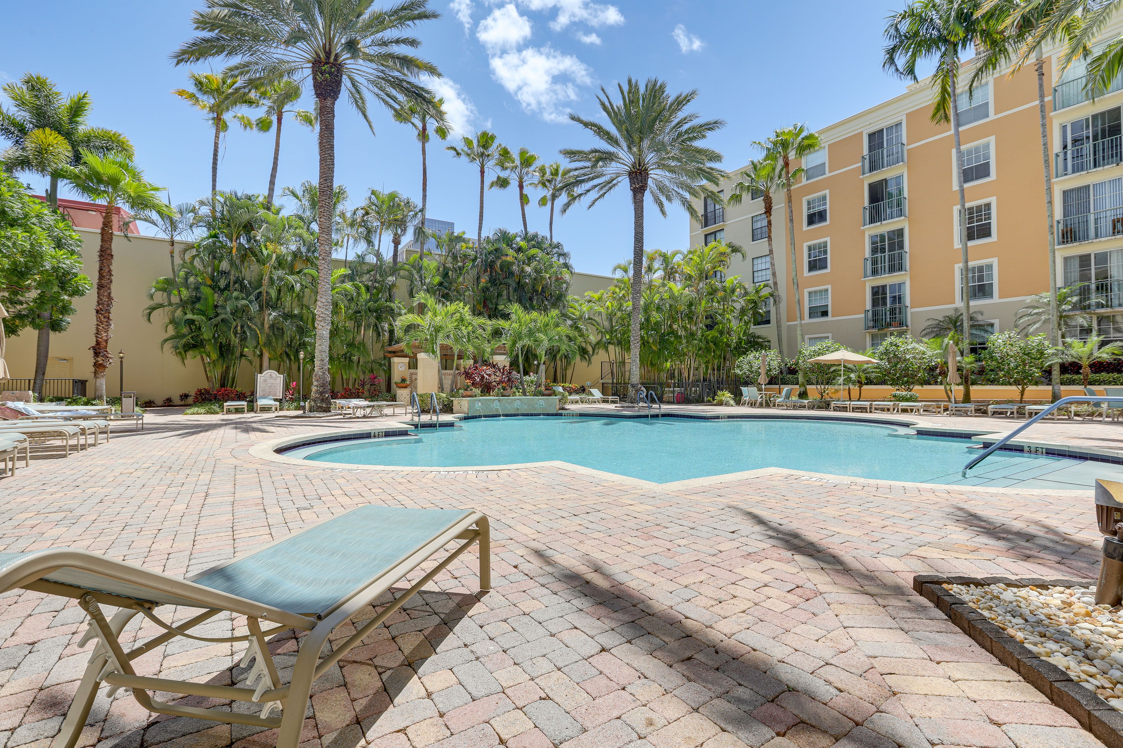 The Courtyards | Community Pool Area | Elevator Access