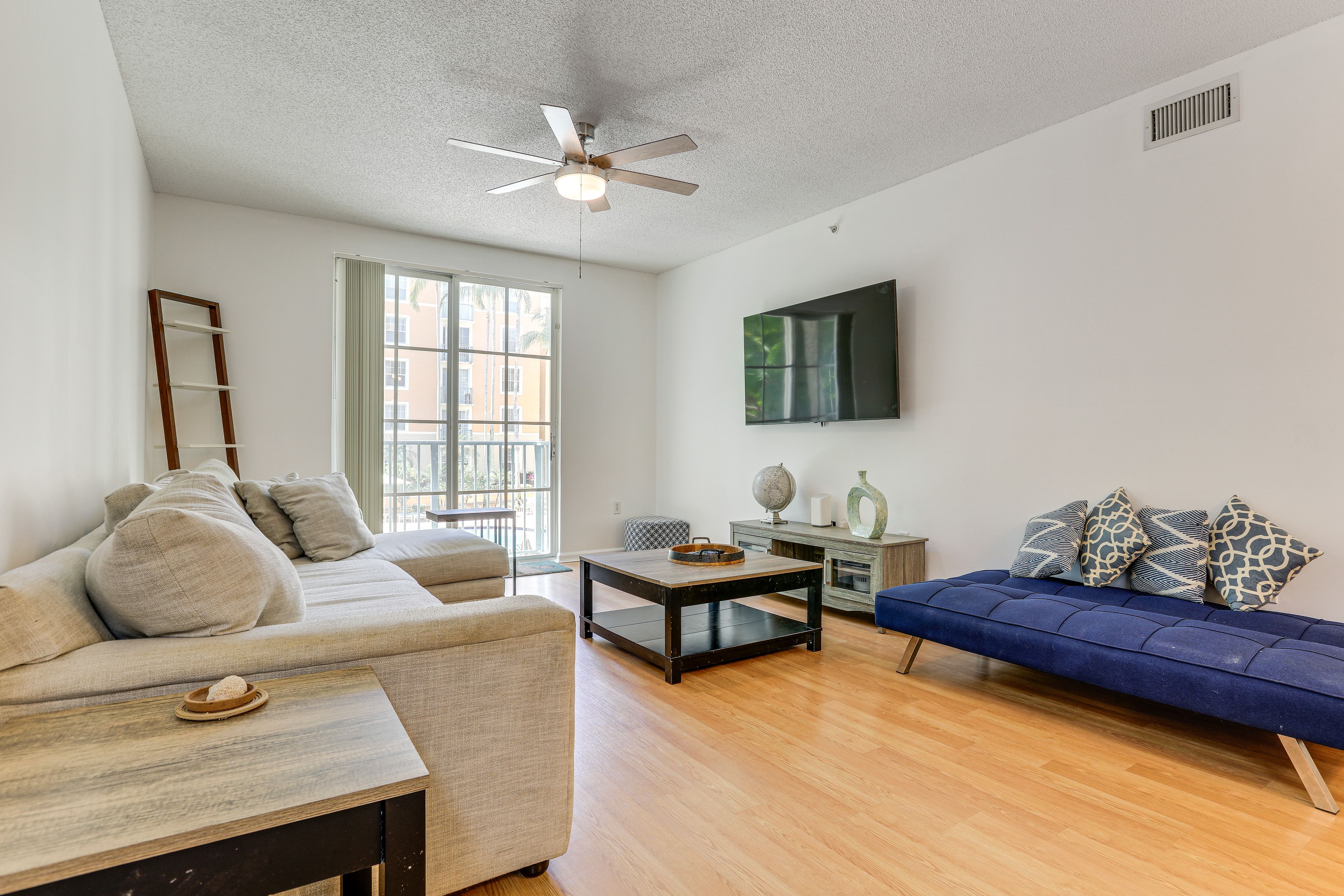 Living Room | Sleeper Sofa | Futon | Central A/C & Heat