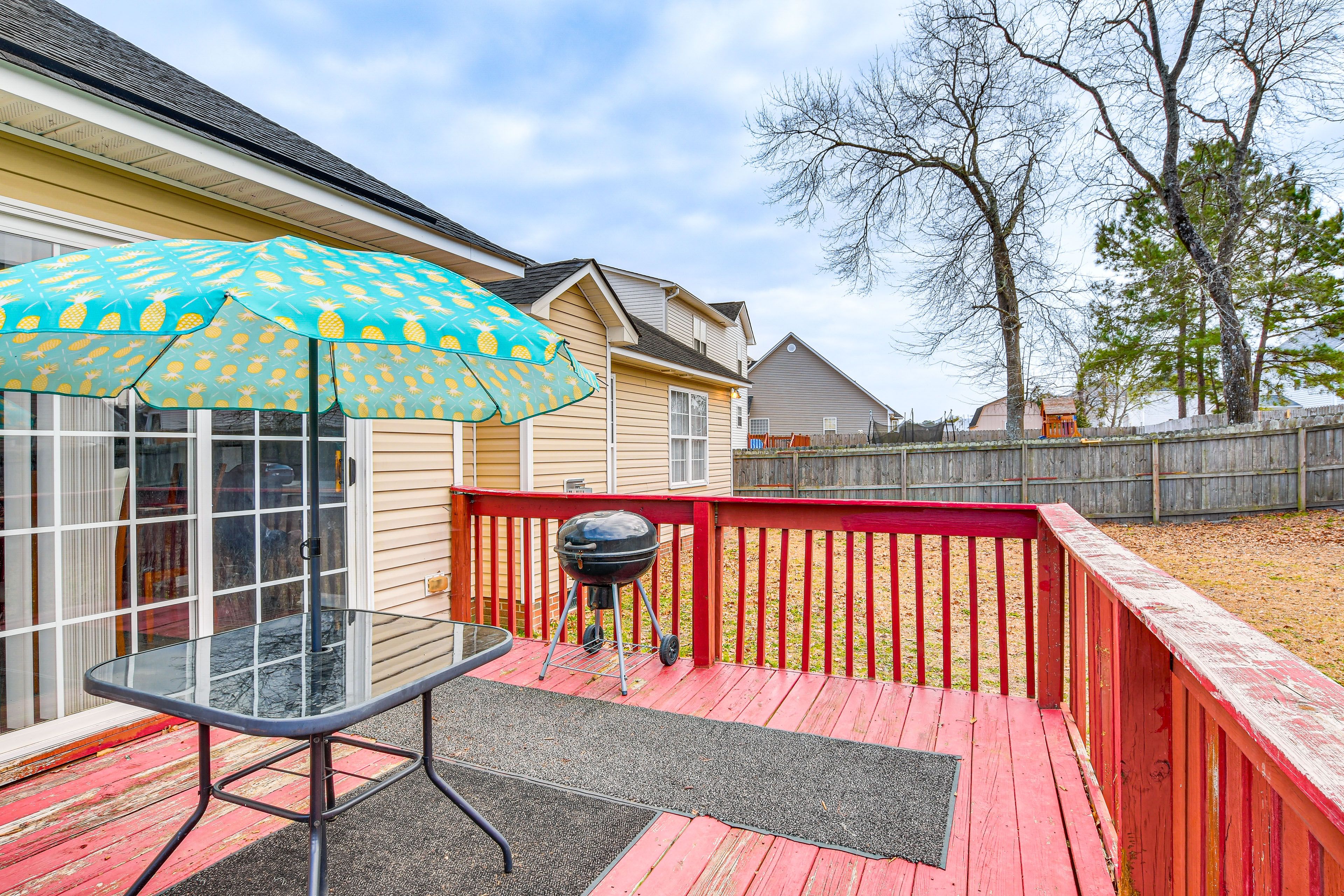 Furnished Deck | Fenced-In Yard | Single-Story Home