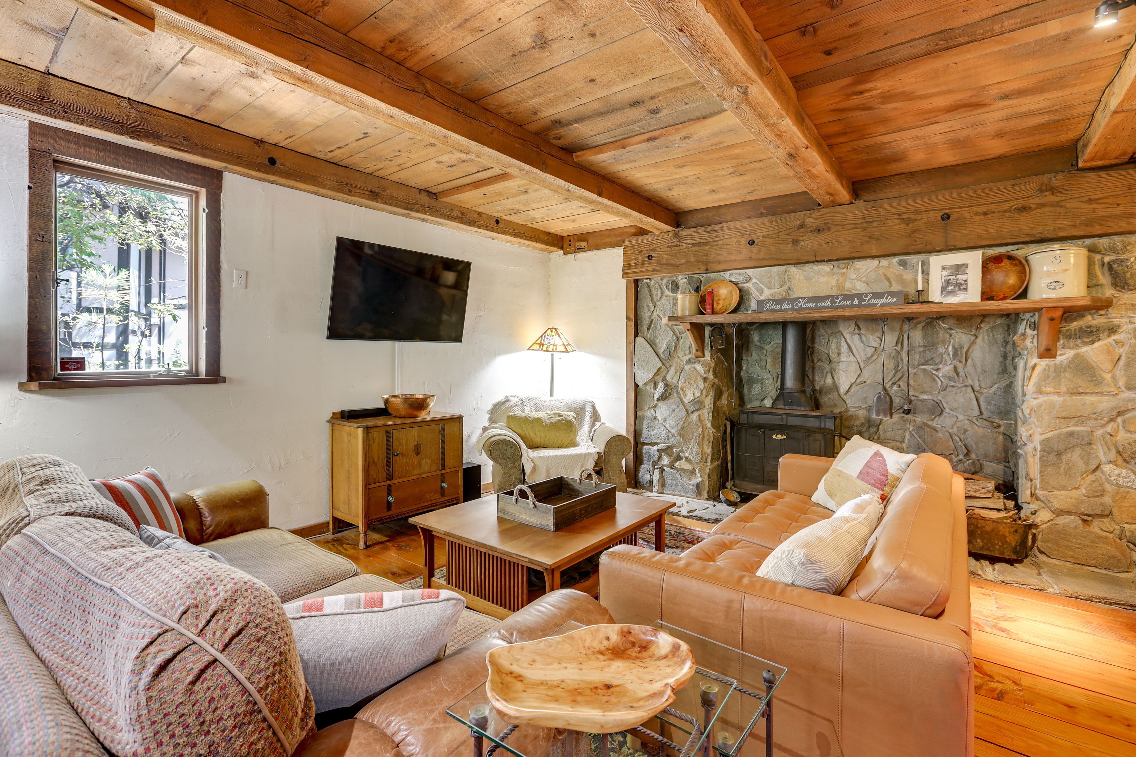Lower Living Area | Smart TV | Wood-Burning Stove