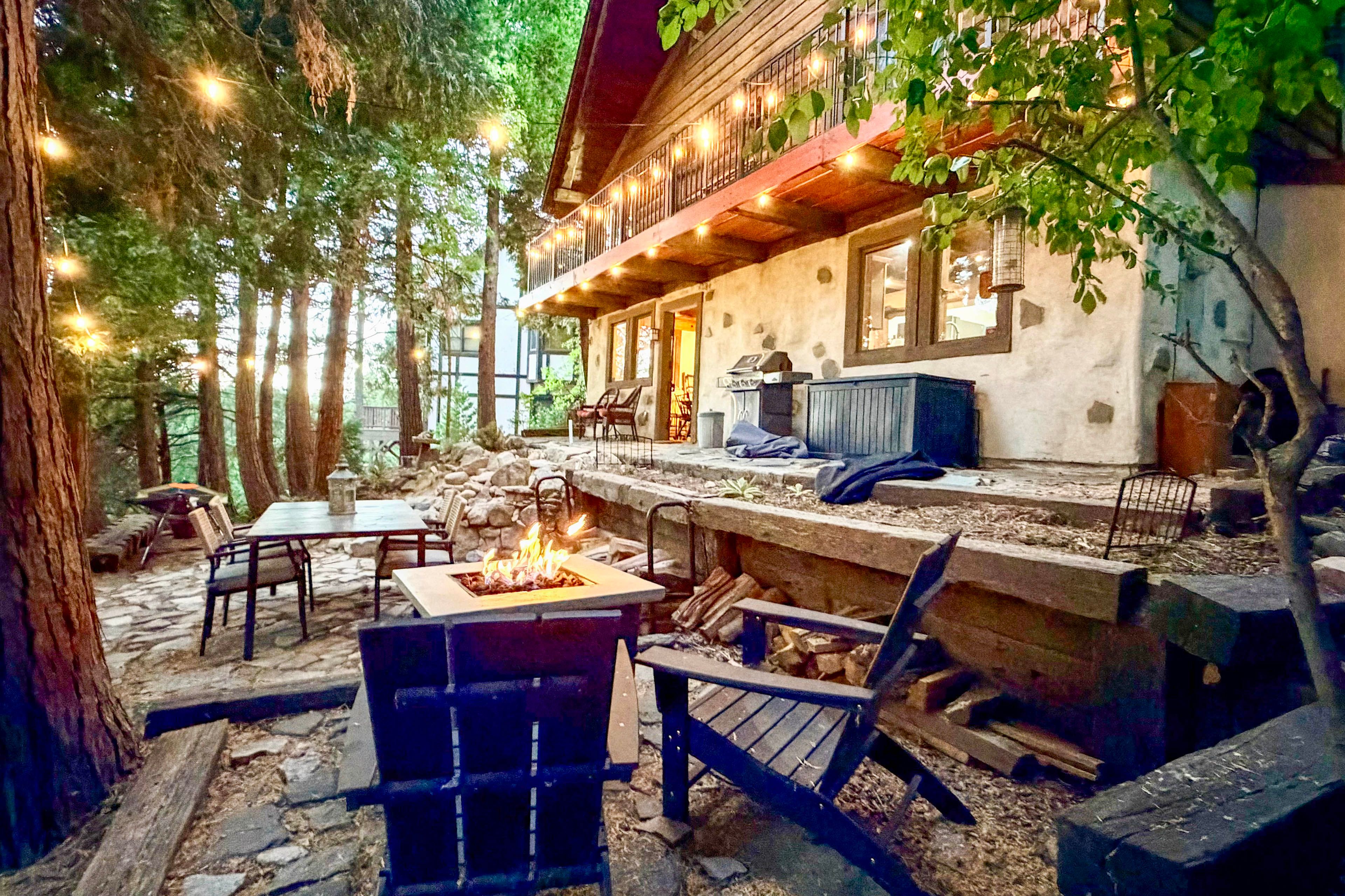 Cabin Exterior | Furnished Balcony & Patio | Dining Area | Gas Grill