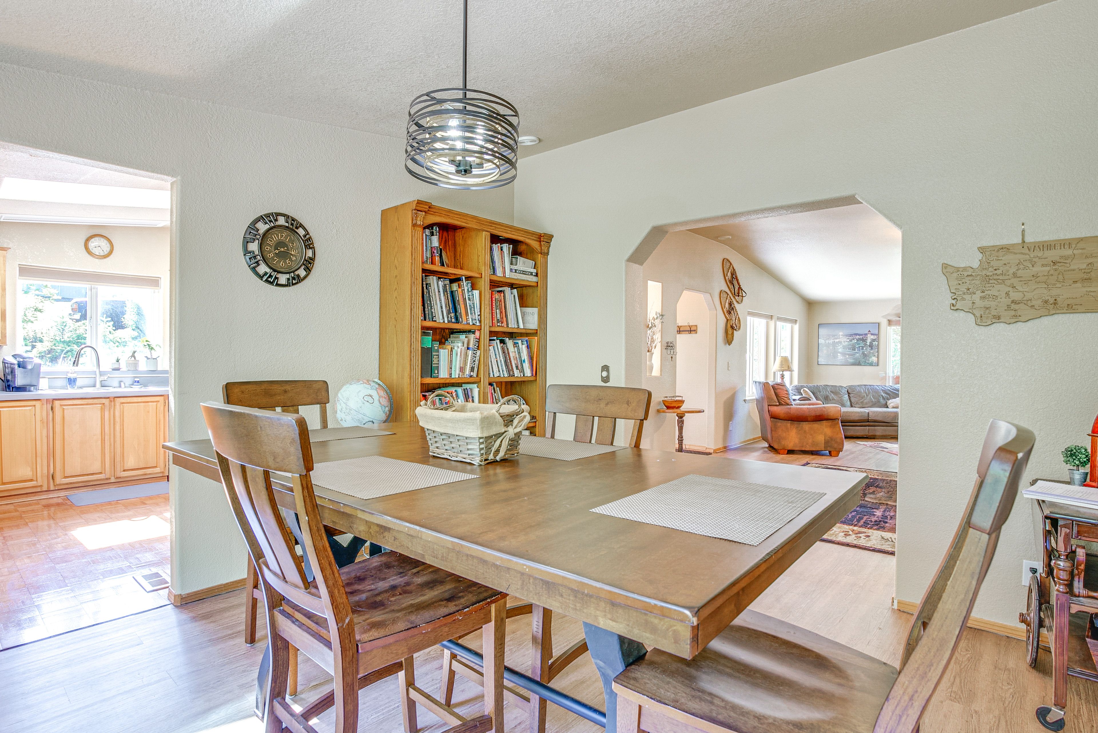Dining Room | Central A/C & Heating | Books & Board Games