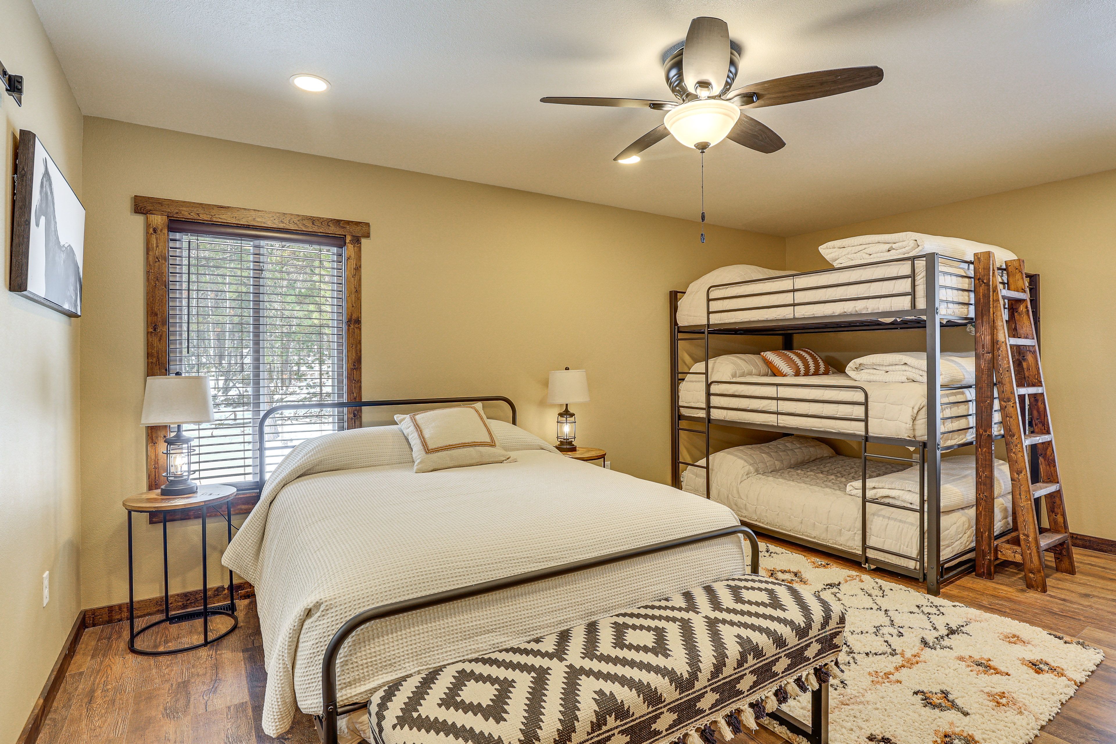 Bedroom 3 | Queen Bed | Queen Triple Bunk Bed