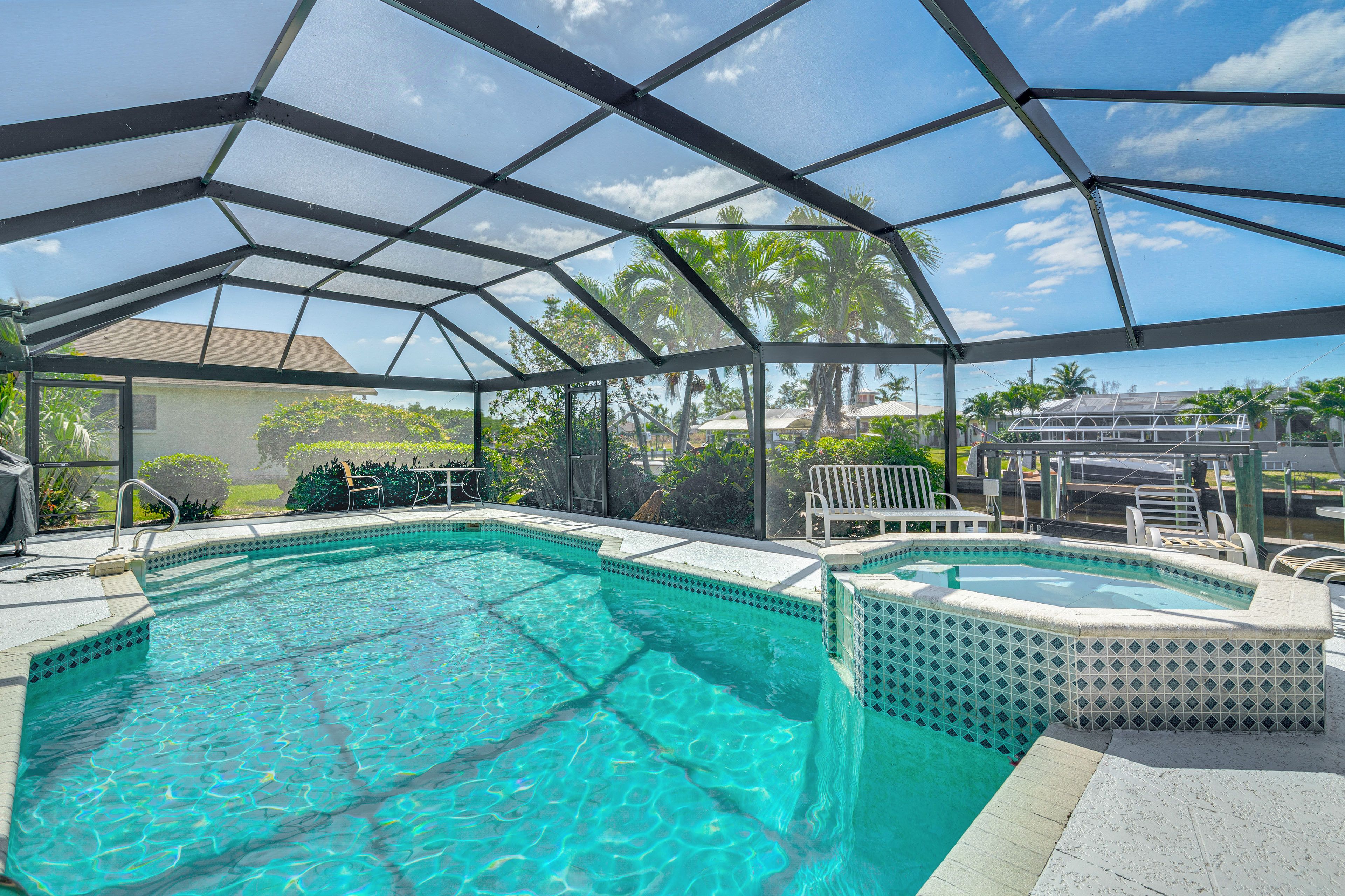 Cape Coral Vacation Rental | 3BR | 2BA | 1,690 Sq Ft | Step to Enter