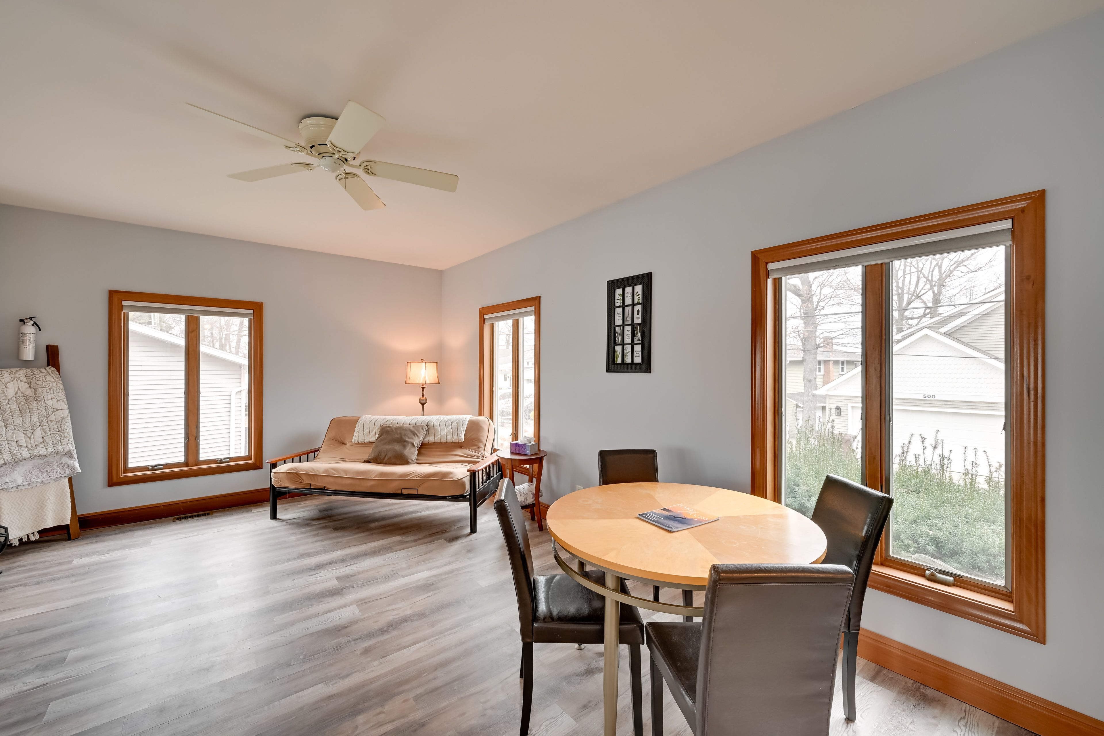 Living Room | Full Futon | Dining Area | 1st Floor