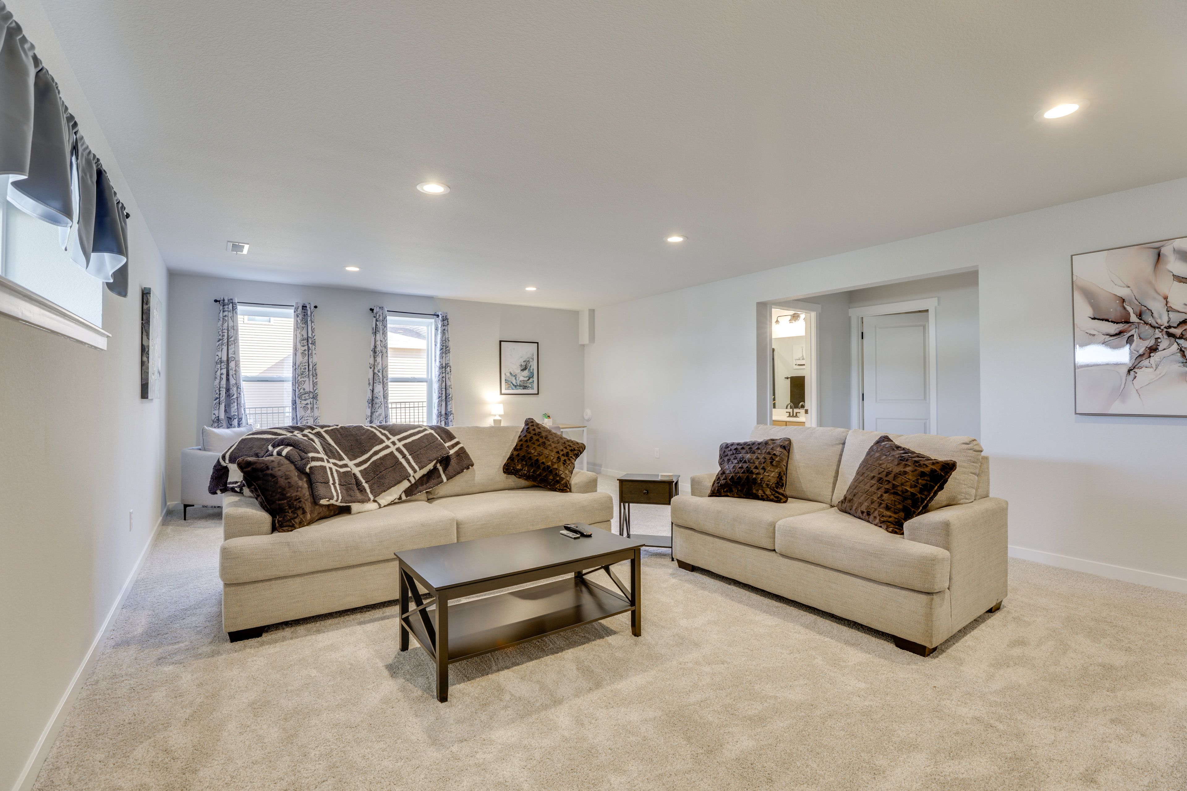 Bonus Living Space | Lower Level | Smart TV
