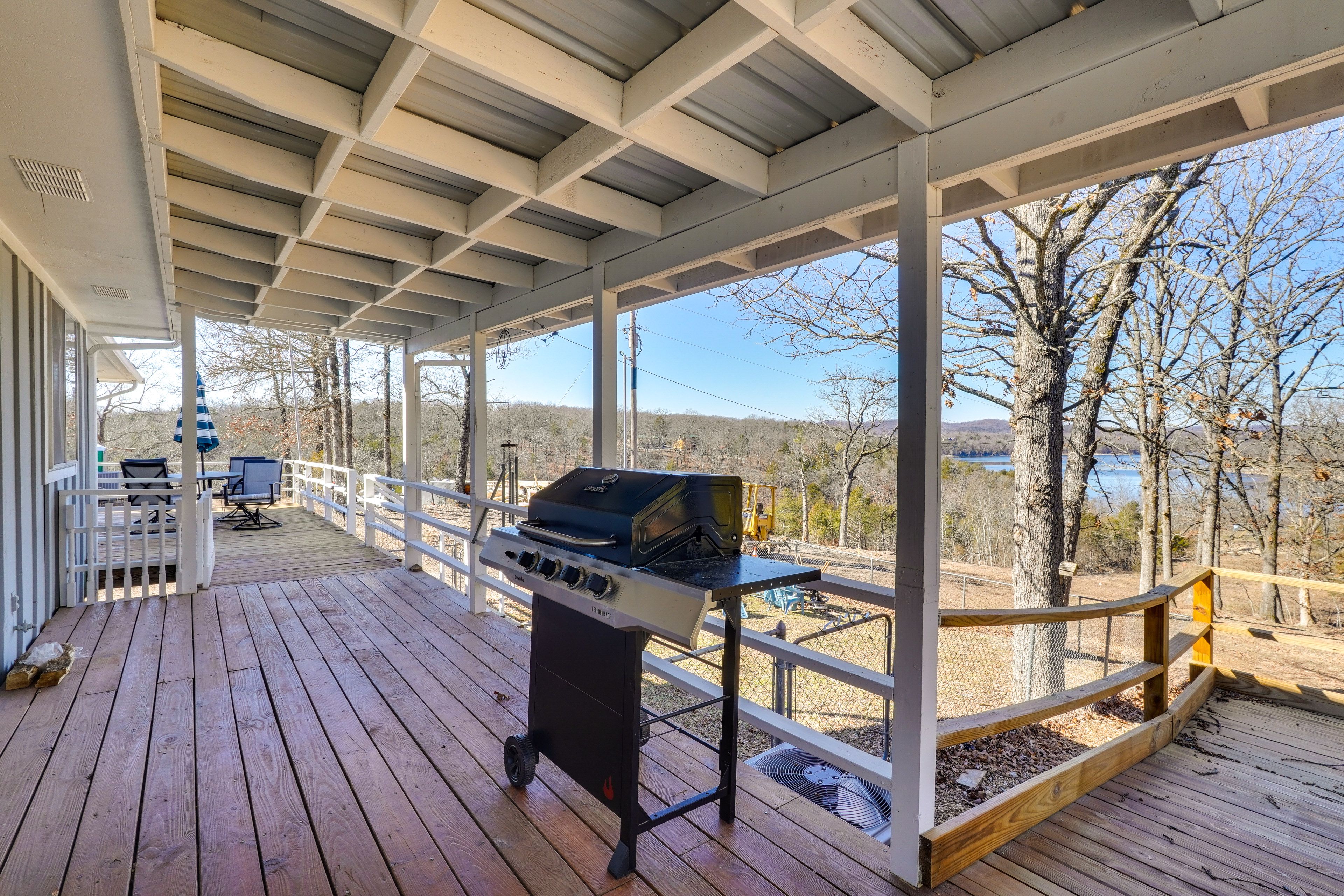 Deck | Gas Grill (Propane Provided) | Outdoor Seating & Dining | Lake Views