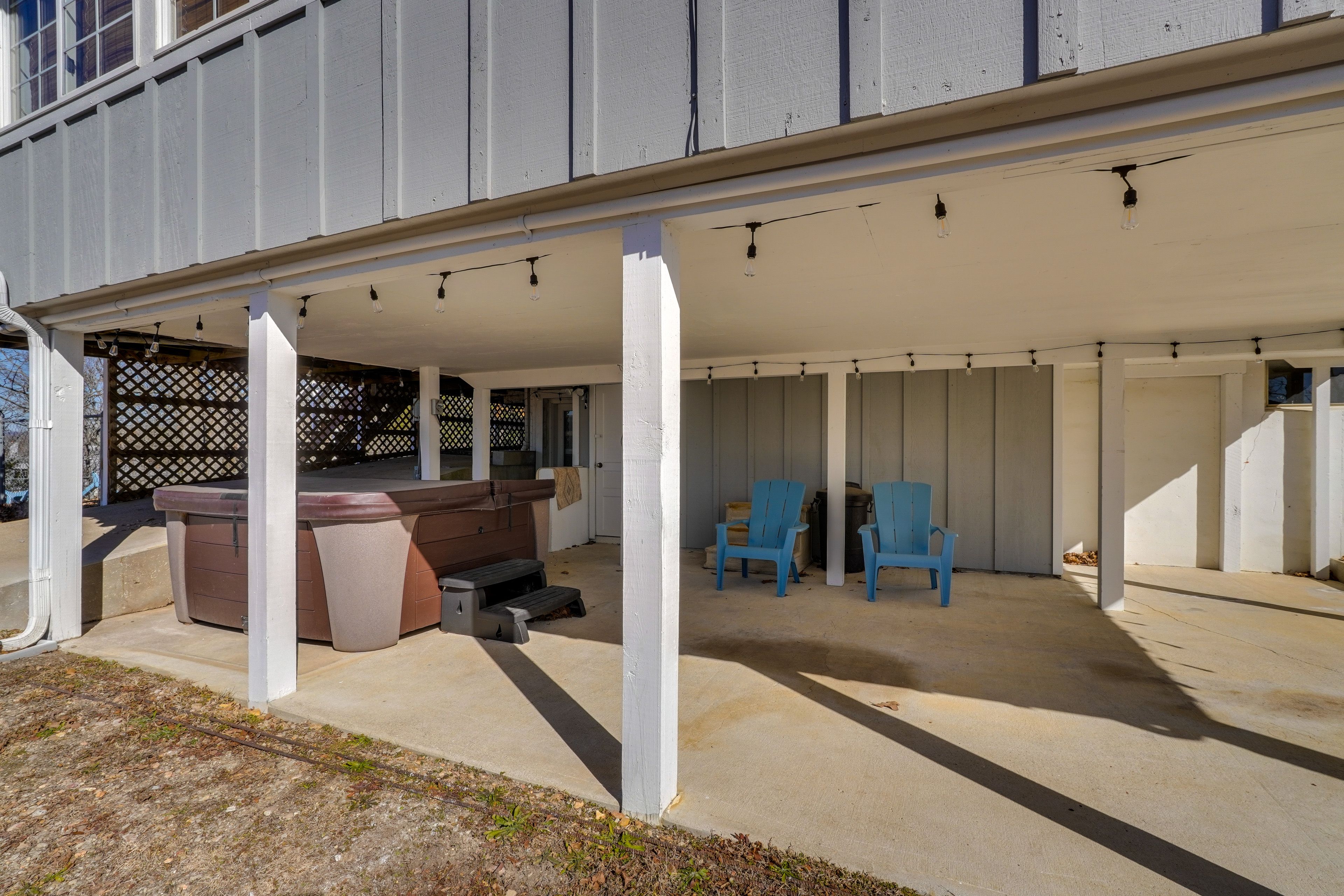 Covered Patio | Hot Tub No Longer Available