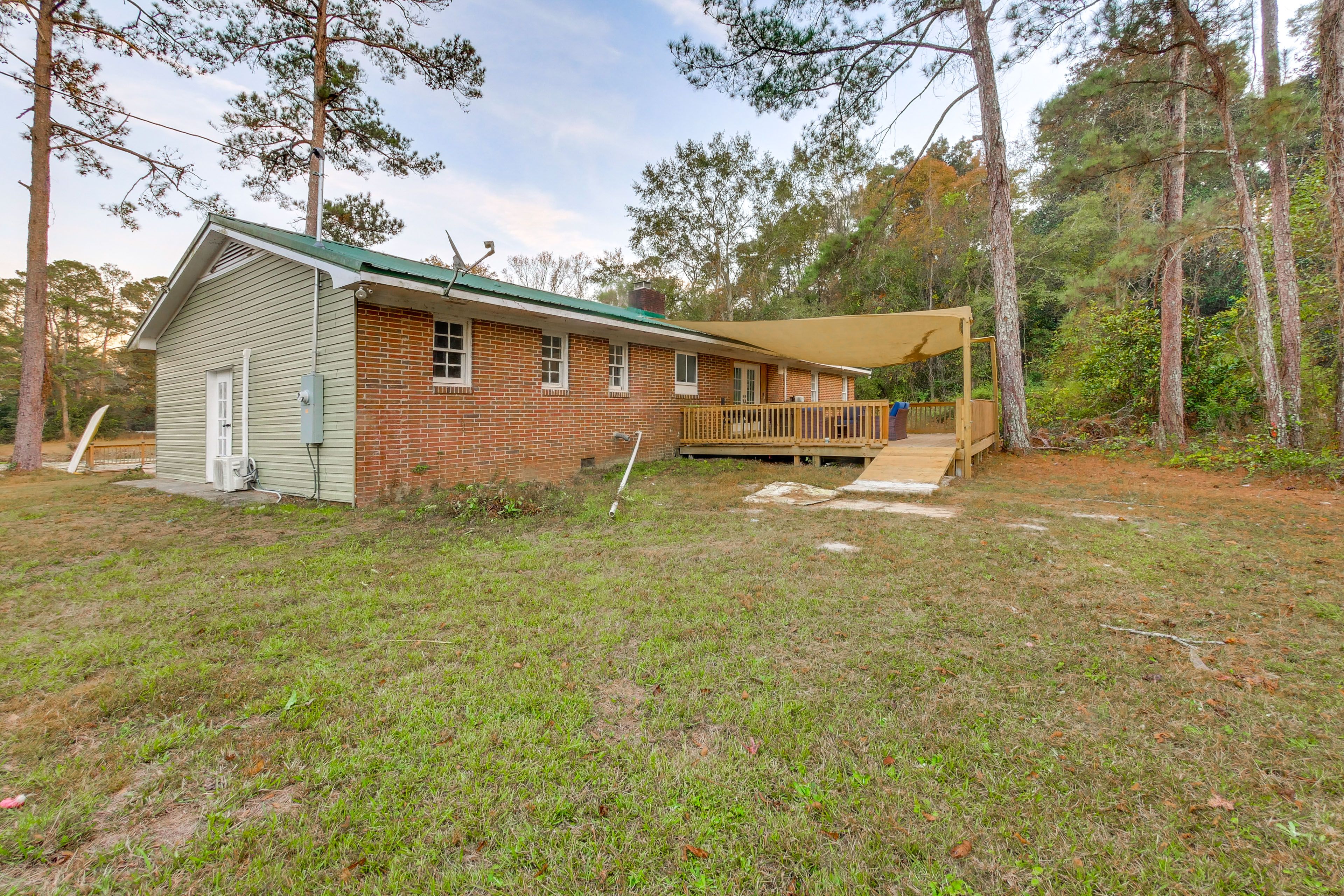 Backyard | Waterfront Deck | On-Site Pond