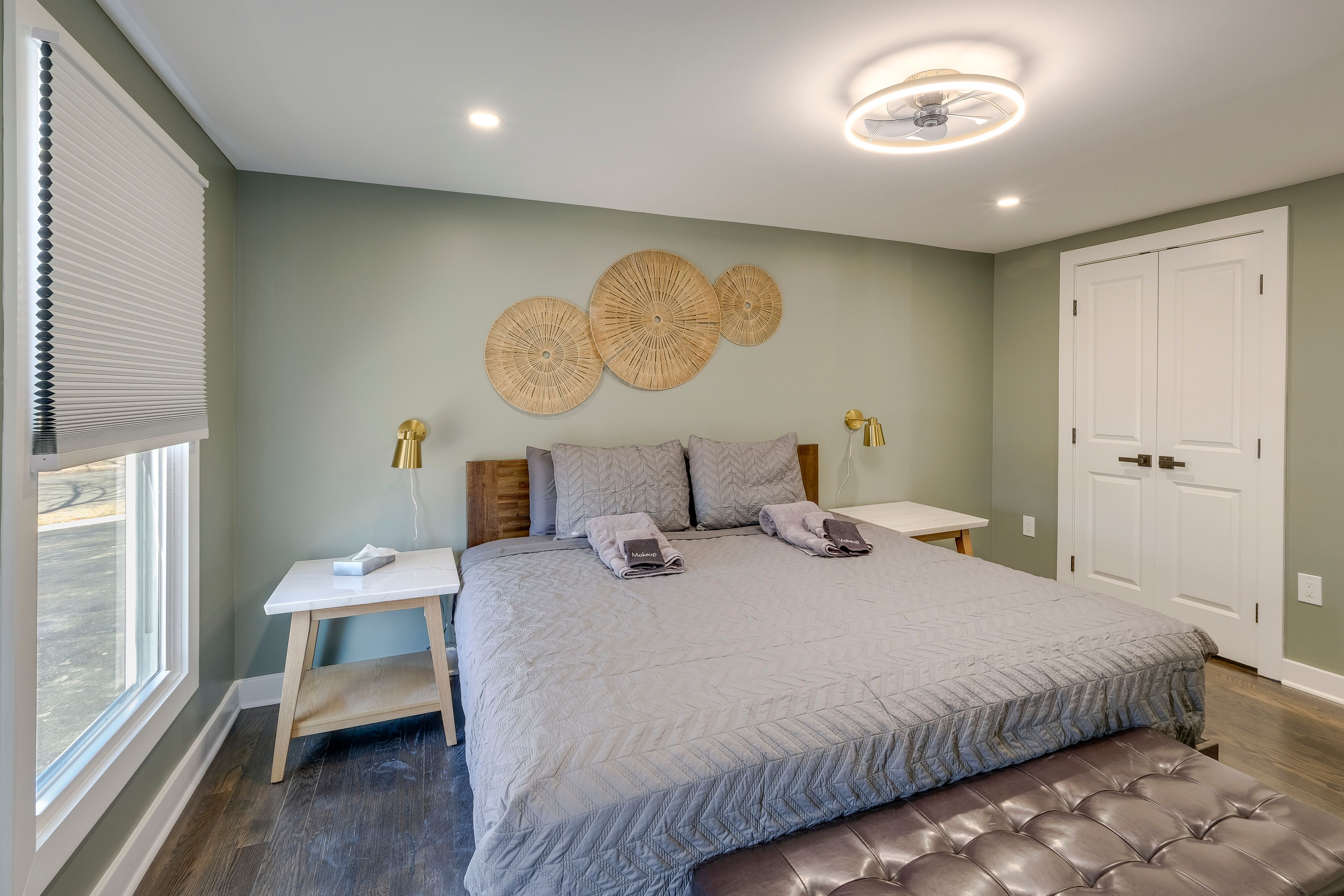 Bedroom 1 | King Bed | Linens Provided | 1st Floor