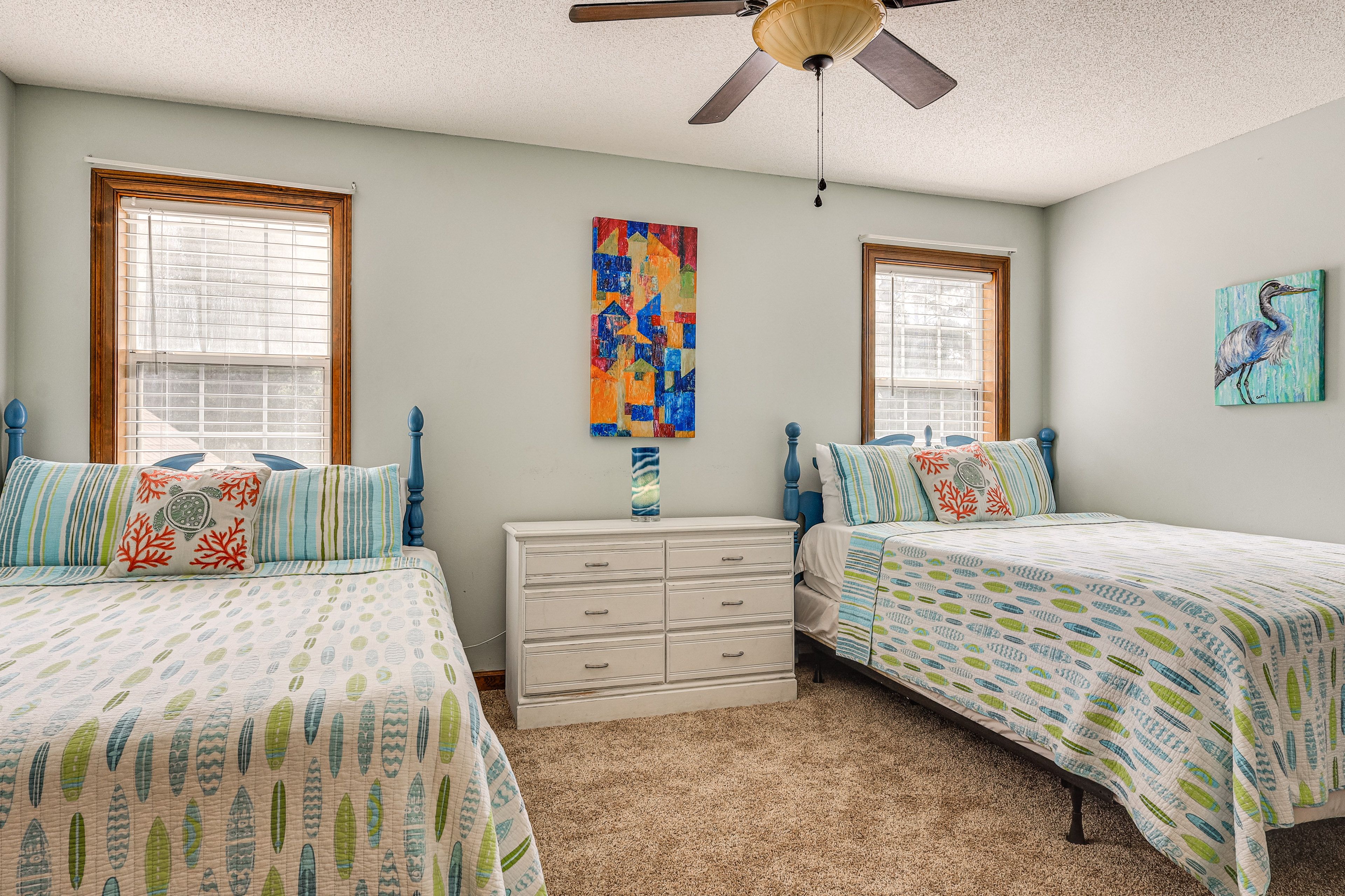 Bedroom 2 | 2 Queen Beds | Linens Provided