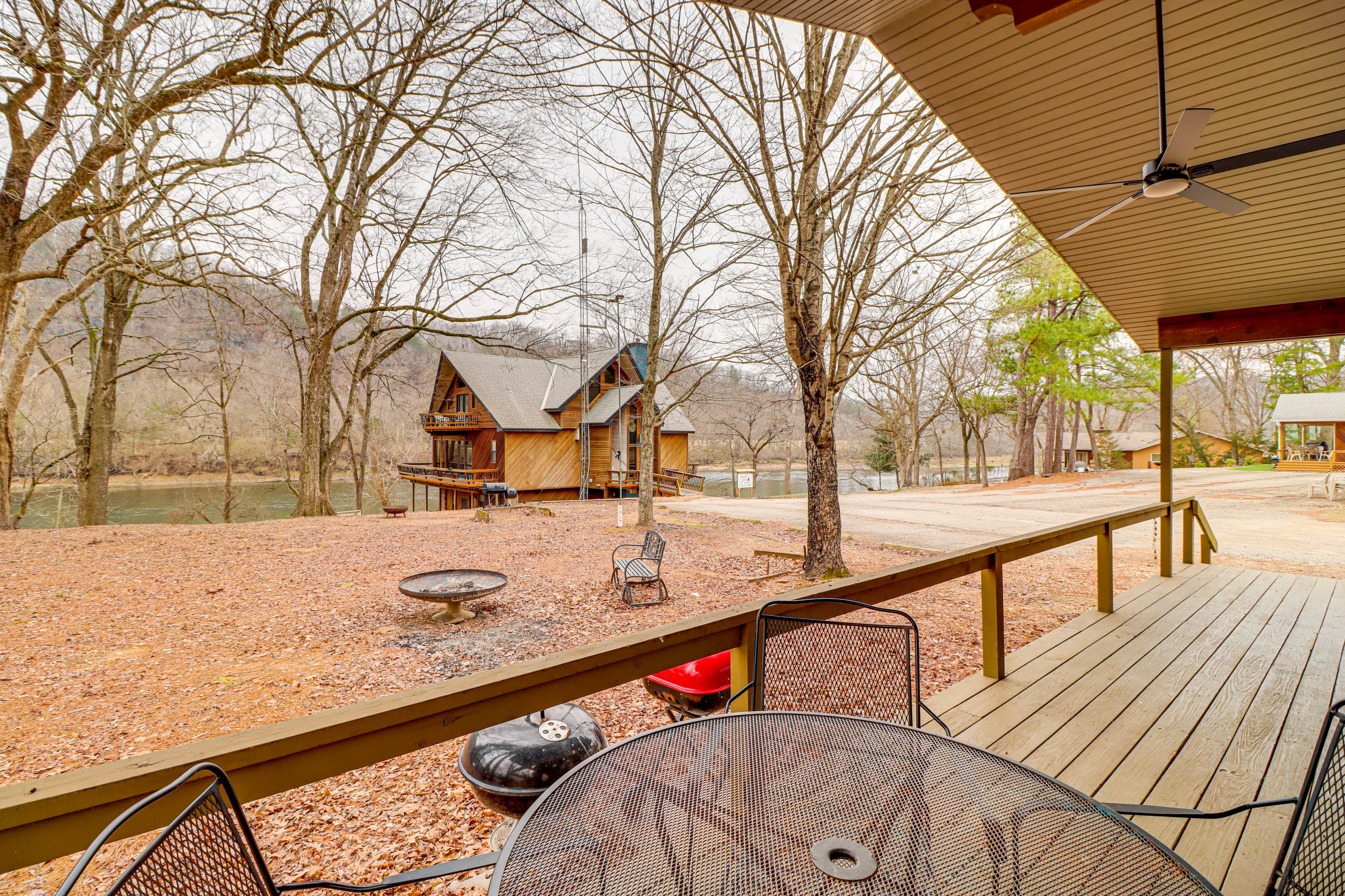 Covered Deck | Outdoor Dining Area | River Views