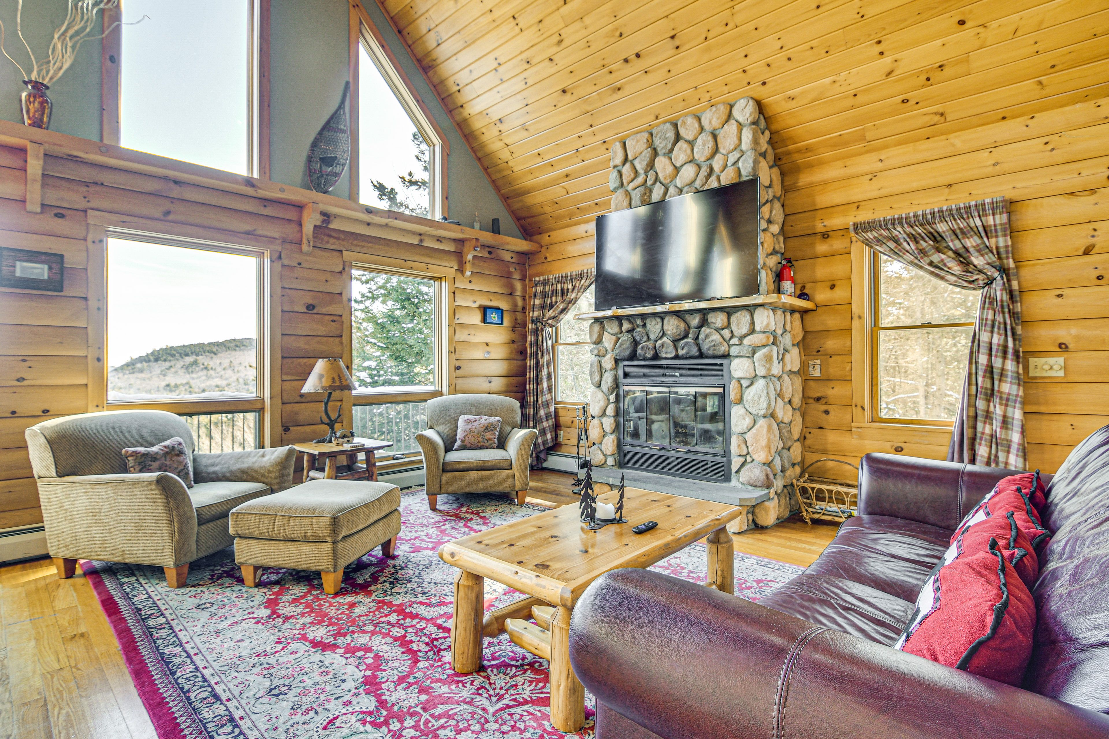 Bryant Pond Vacation Rental | 4BR | 3BA | 2,100 Sq Ft | Stairs to Access
