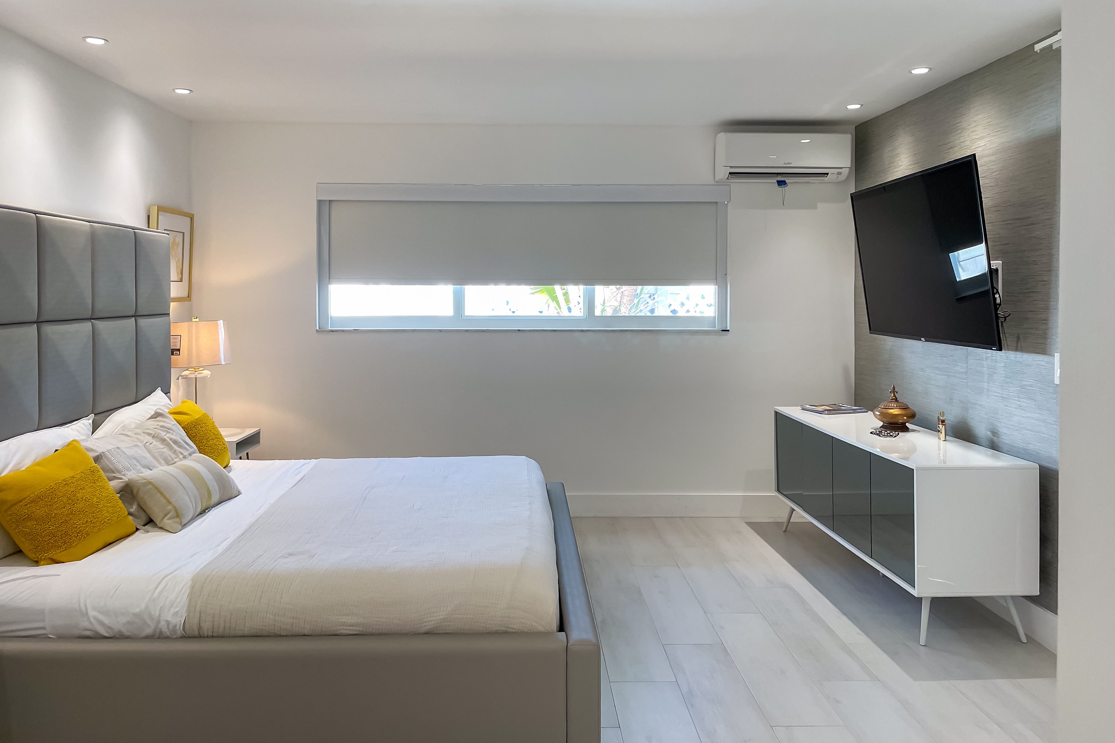 Bedroom 1 | King Bed | Smart TV w/ Cable | Laptop-Friendly Workspace