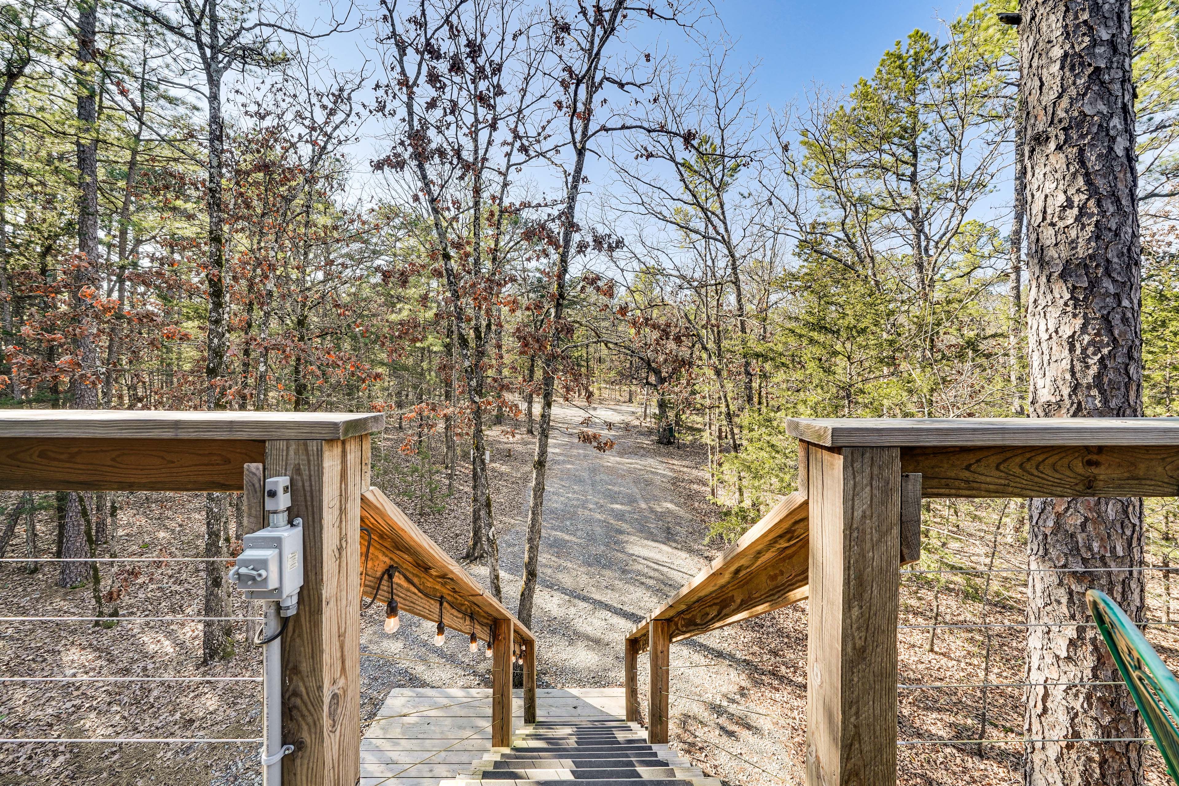 Exterior Staircase to Enter Studio