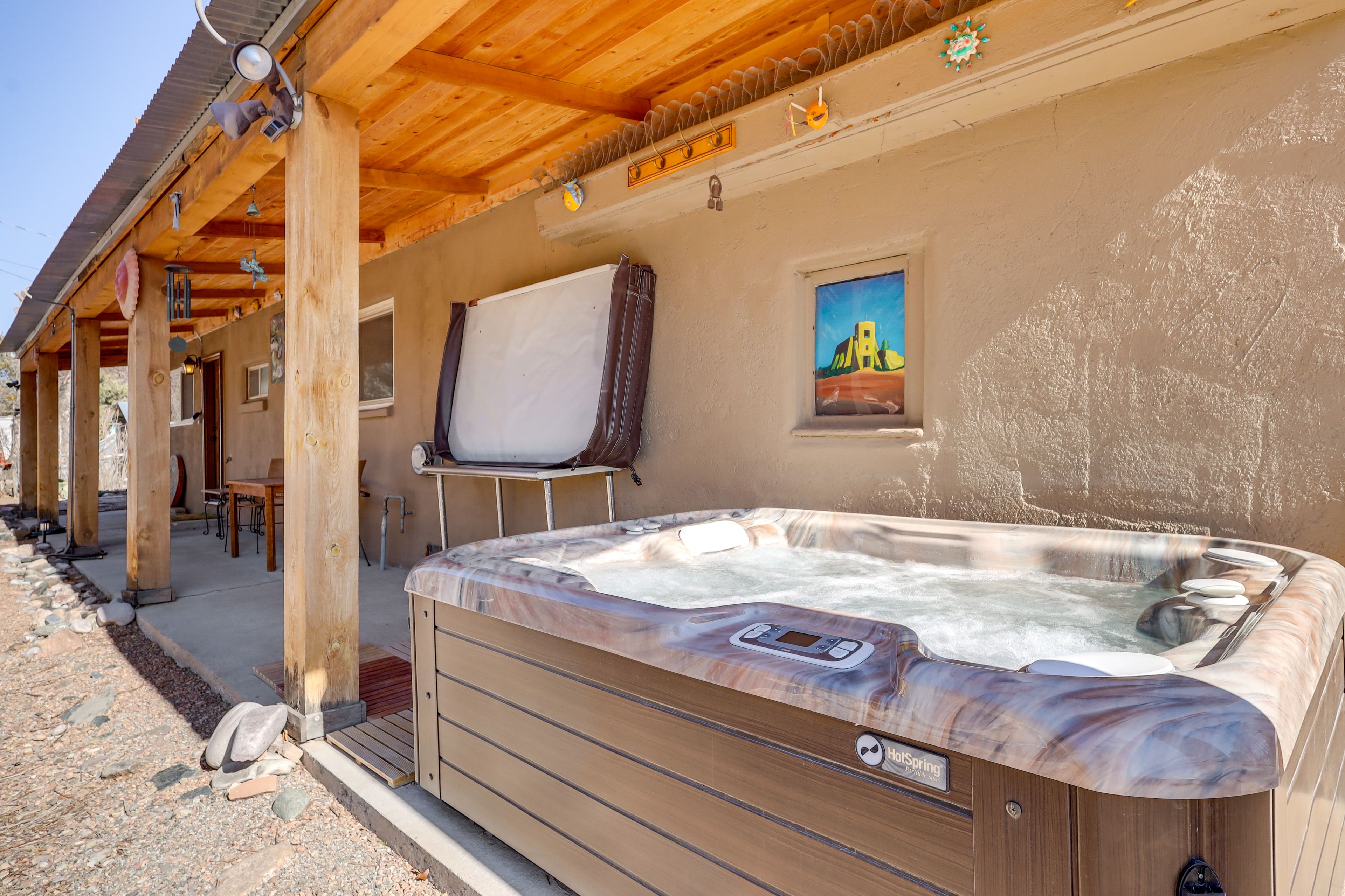 Covered Patio | Private Hot Tub