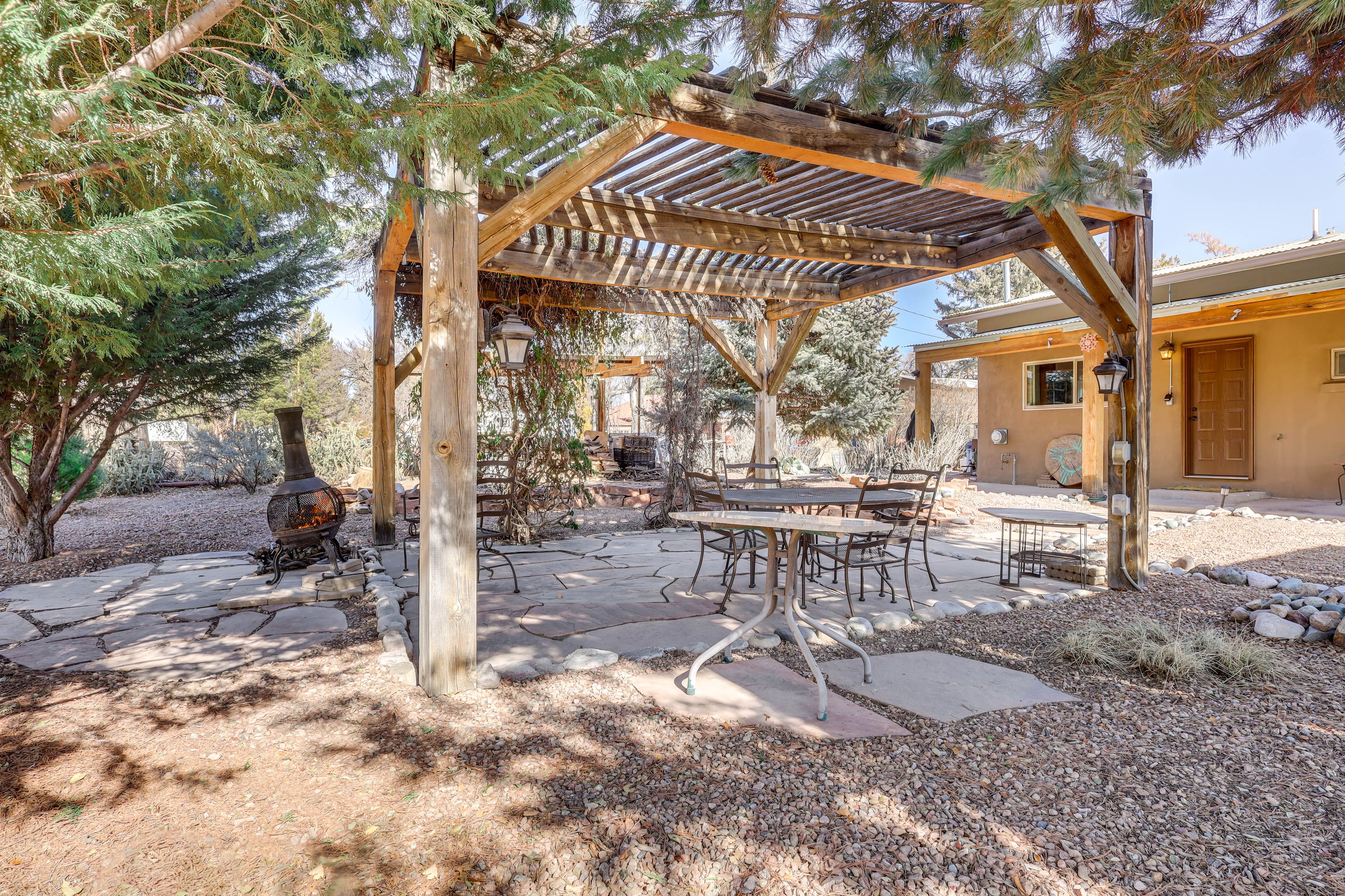 Gazebo | Outdoor Dining Area | Chiminea