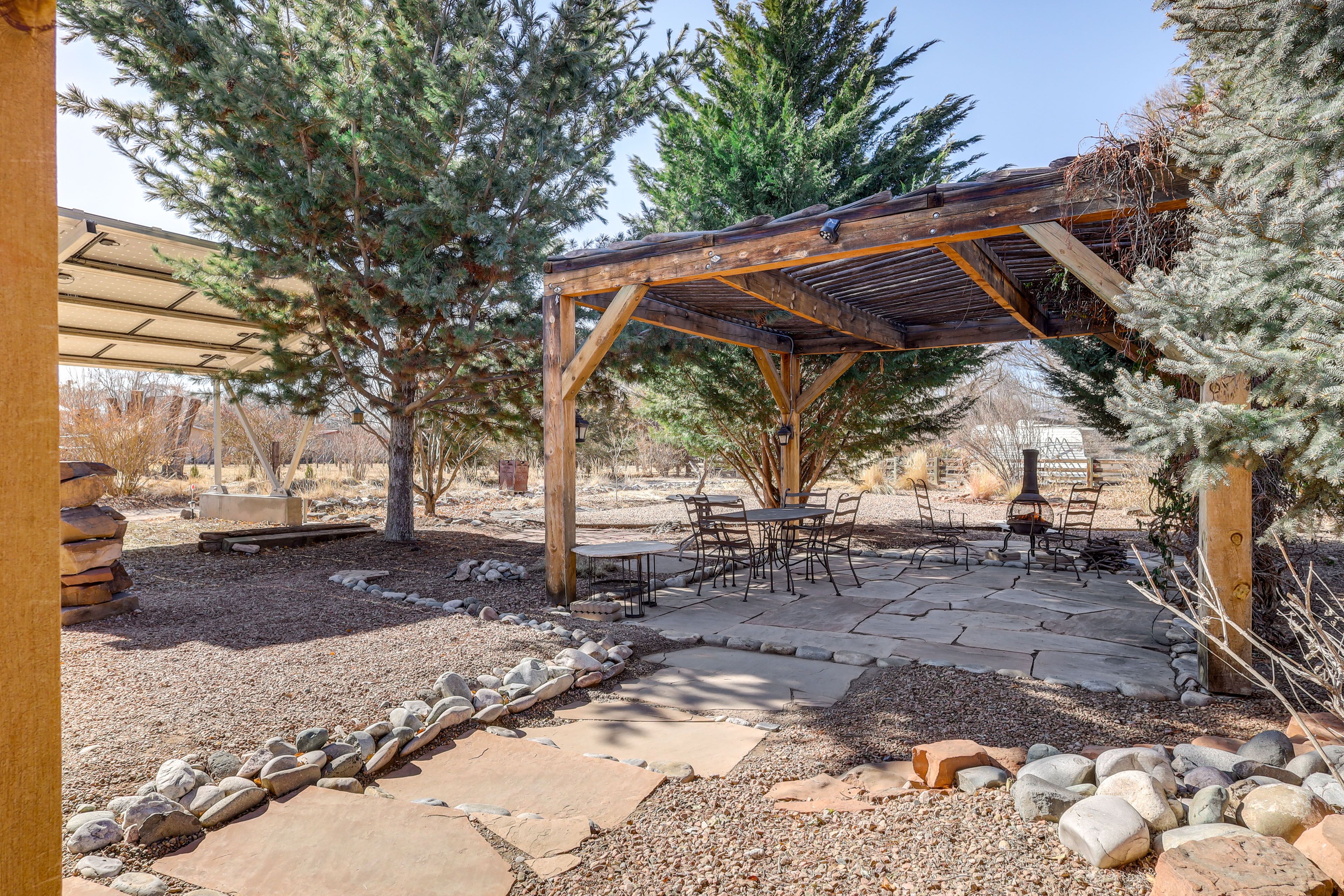 Gazebo | Outdoor Dining Area | Chiminea