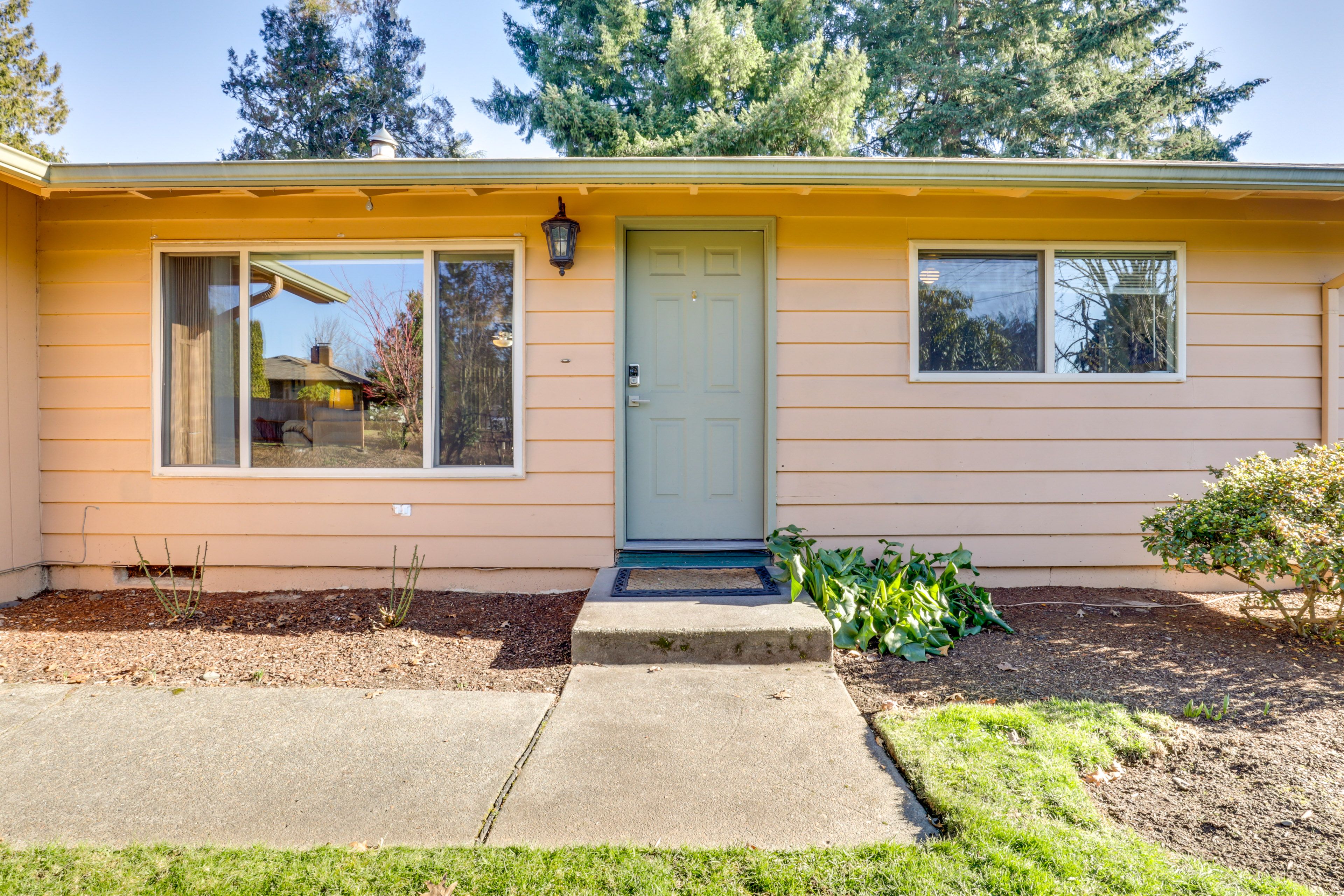Duplex Exterior | Shared Driveway (1 Vehicle) | Street Parking (1 Vehicle)