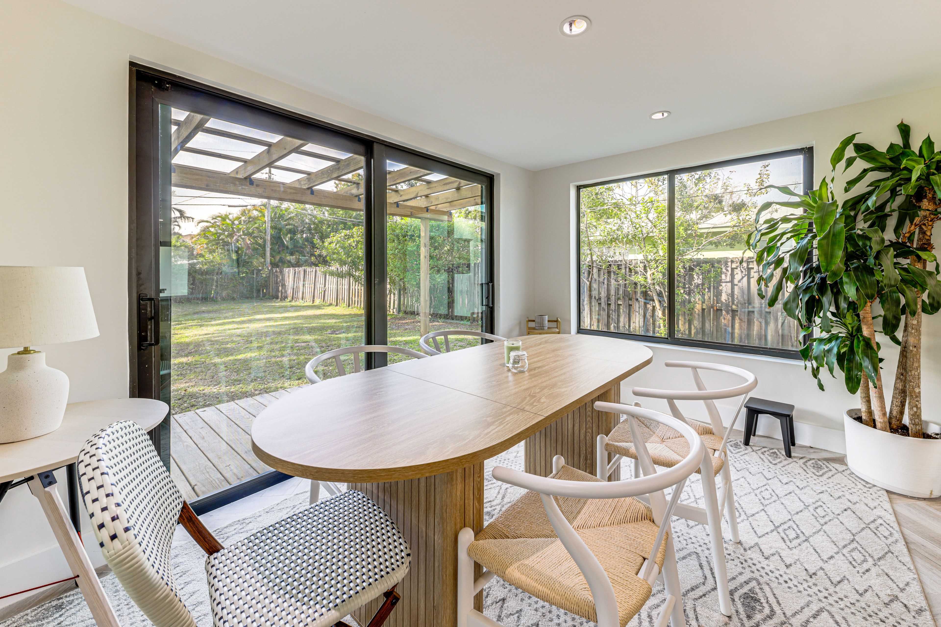 Dining Area | Dishware & Flatware | Central A/C & Heat | Single-Story Home
