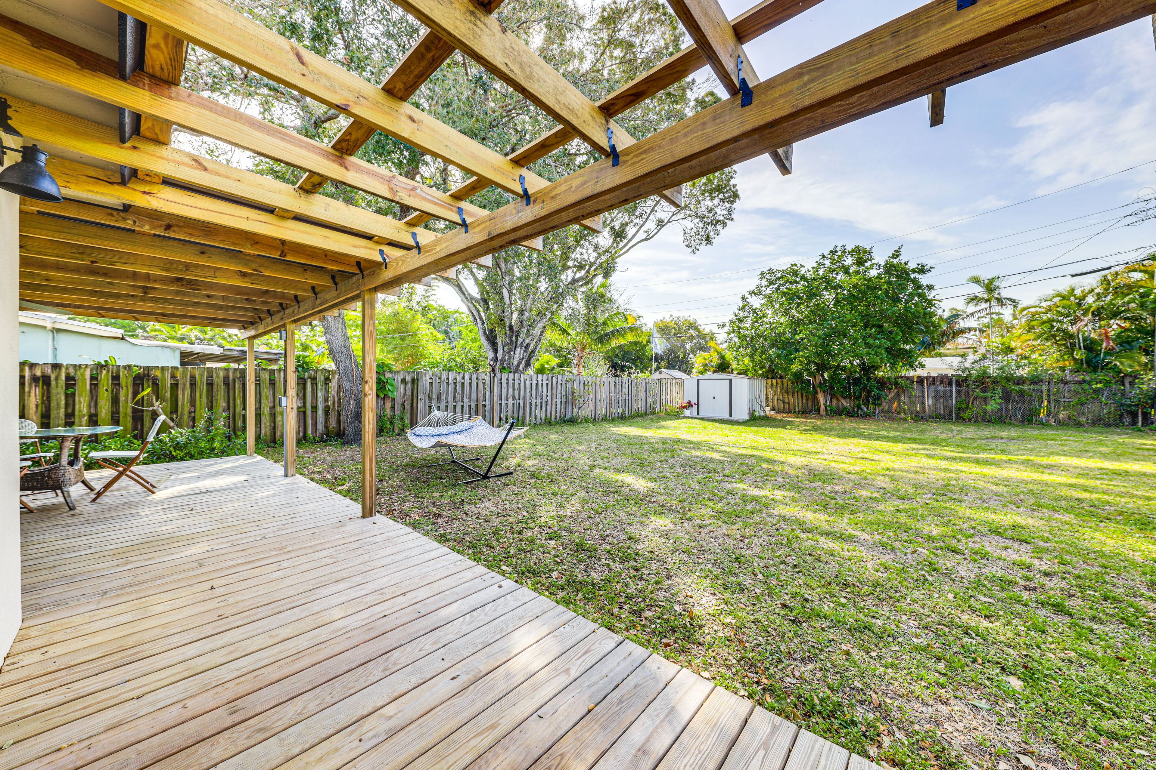 Fenced Backyard
