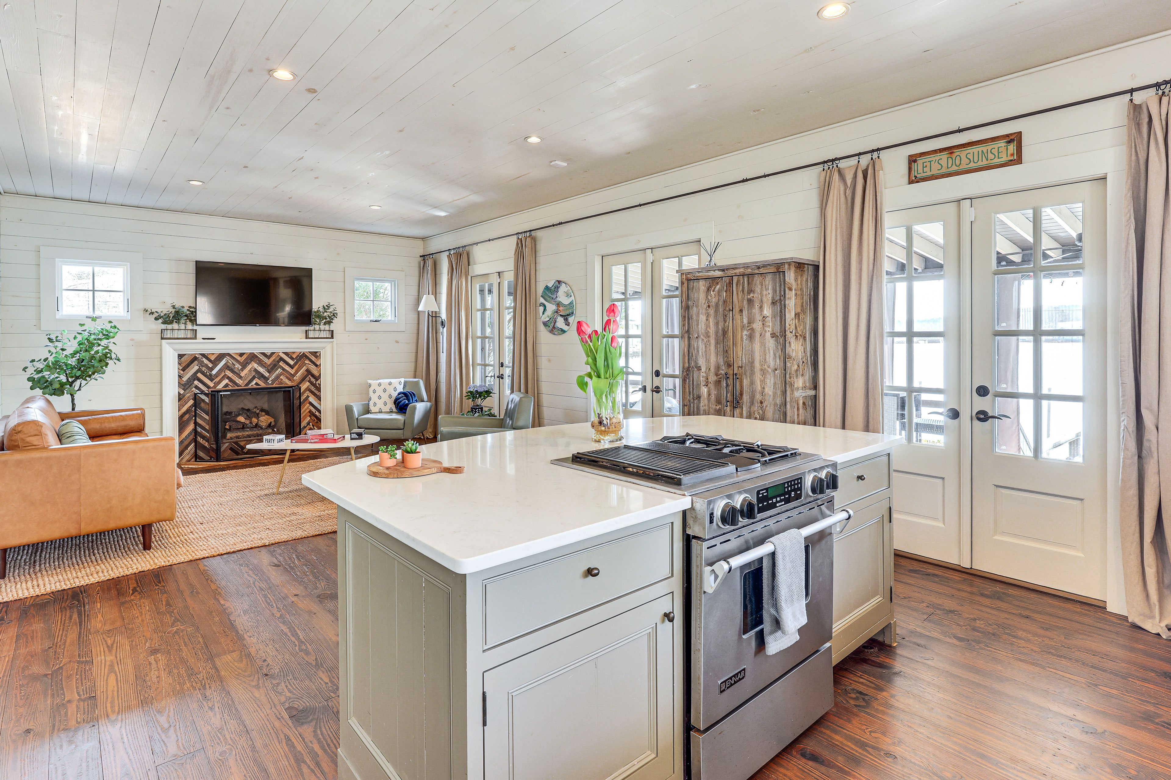Kitchen & Living Room | 1st Floor | Central A/C & Heating
