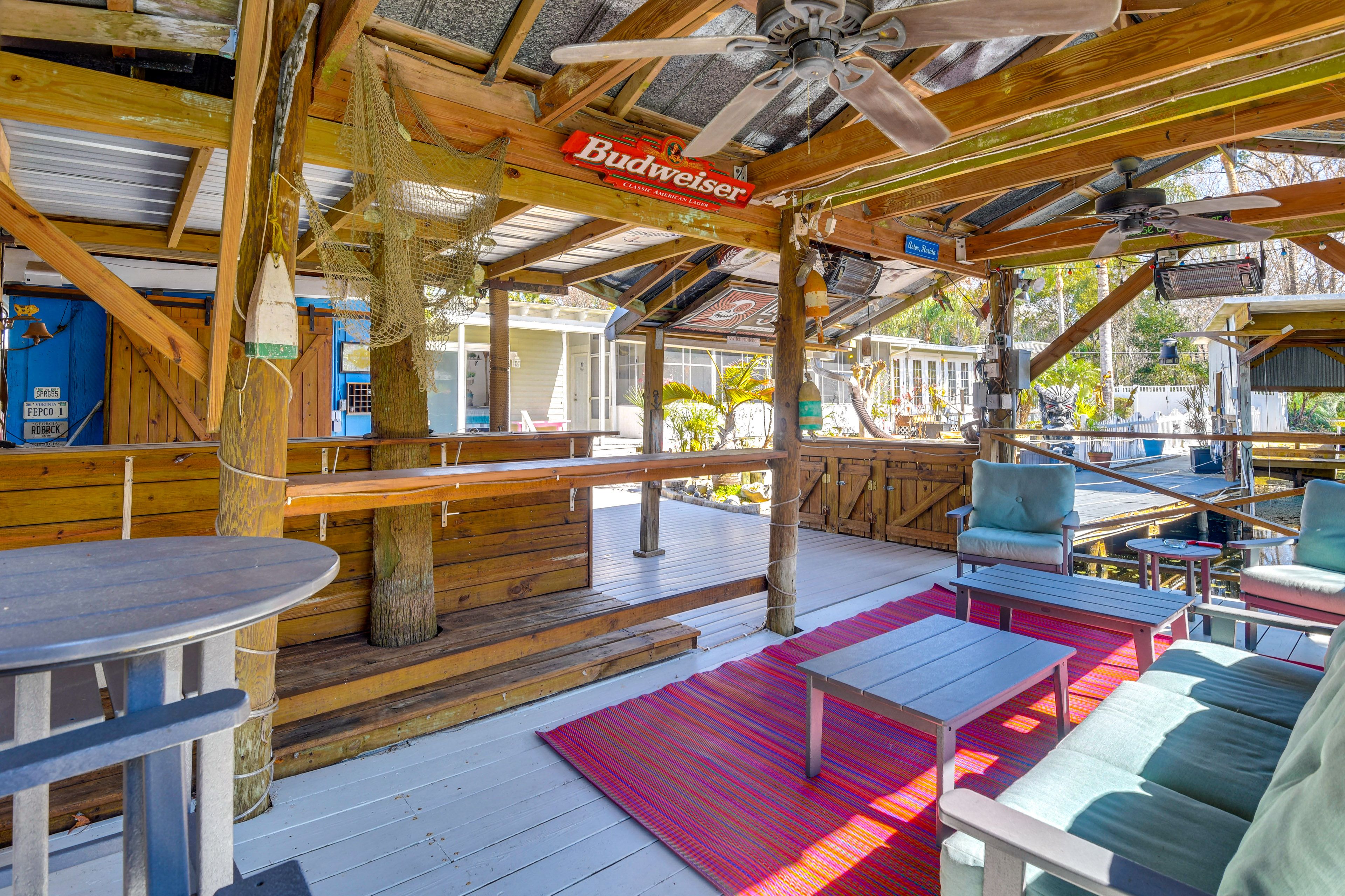 Covered Waterfront Deck