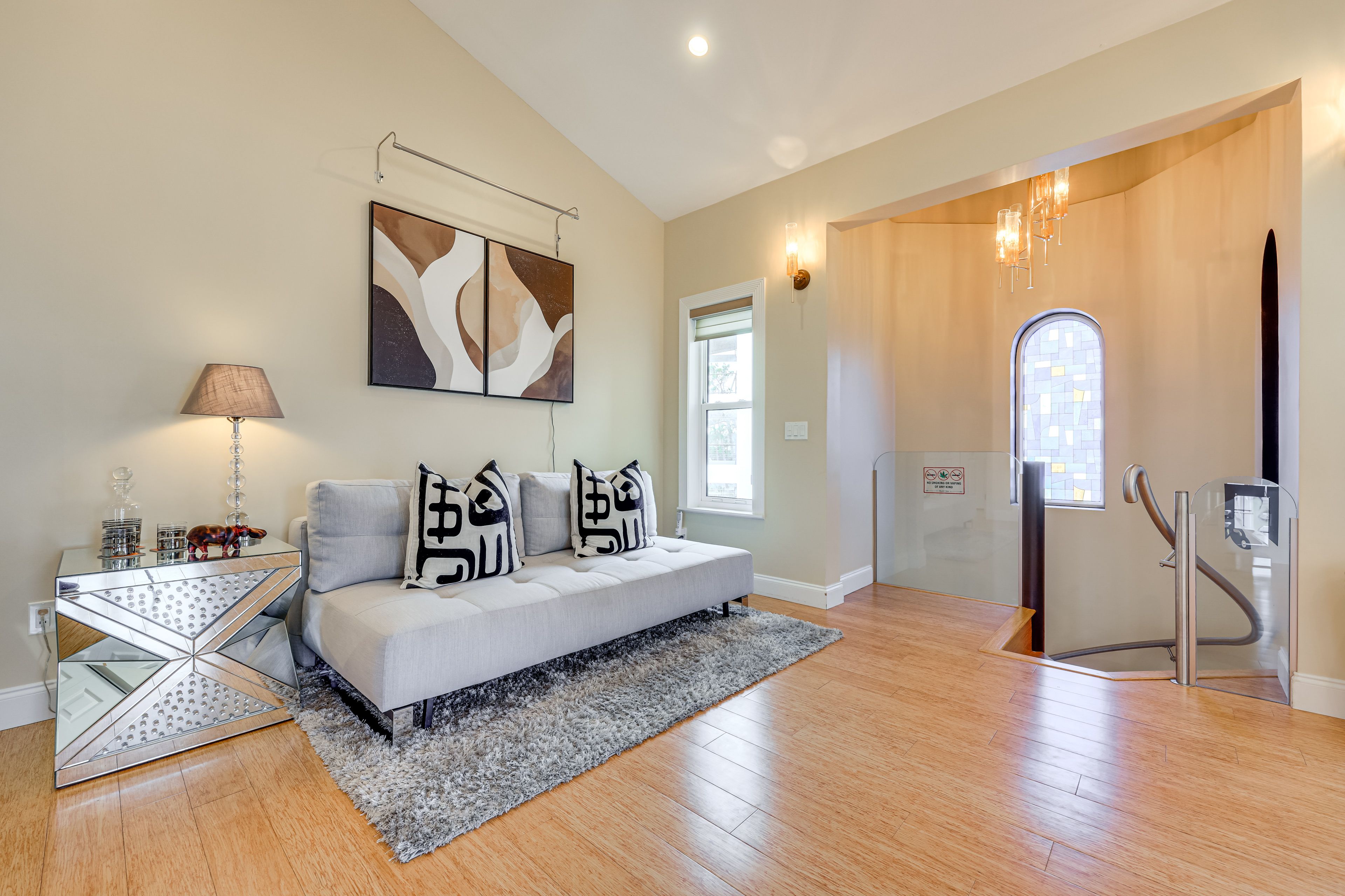 Living Area | Smart TV w/ Cable | Queen Sleeper Sofa